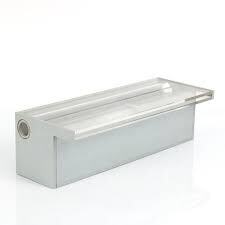 Deep Blue Pro Acrylic Pool Waterfall, 1200mm Long, for Eye-Catching Pool Features - Acrylic Waterfall 600mm