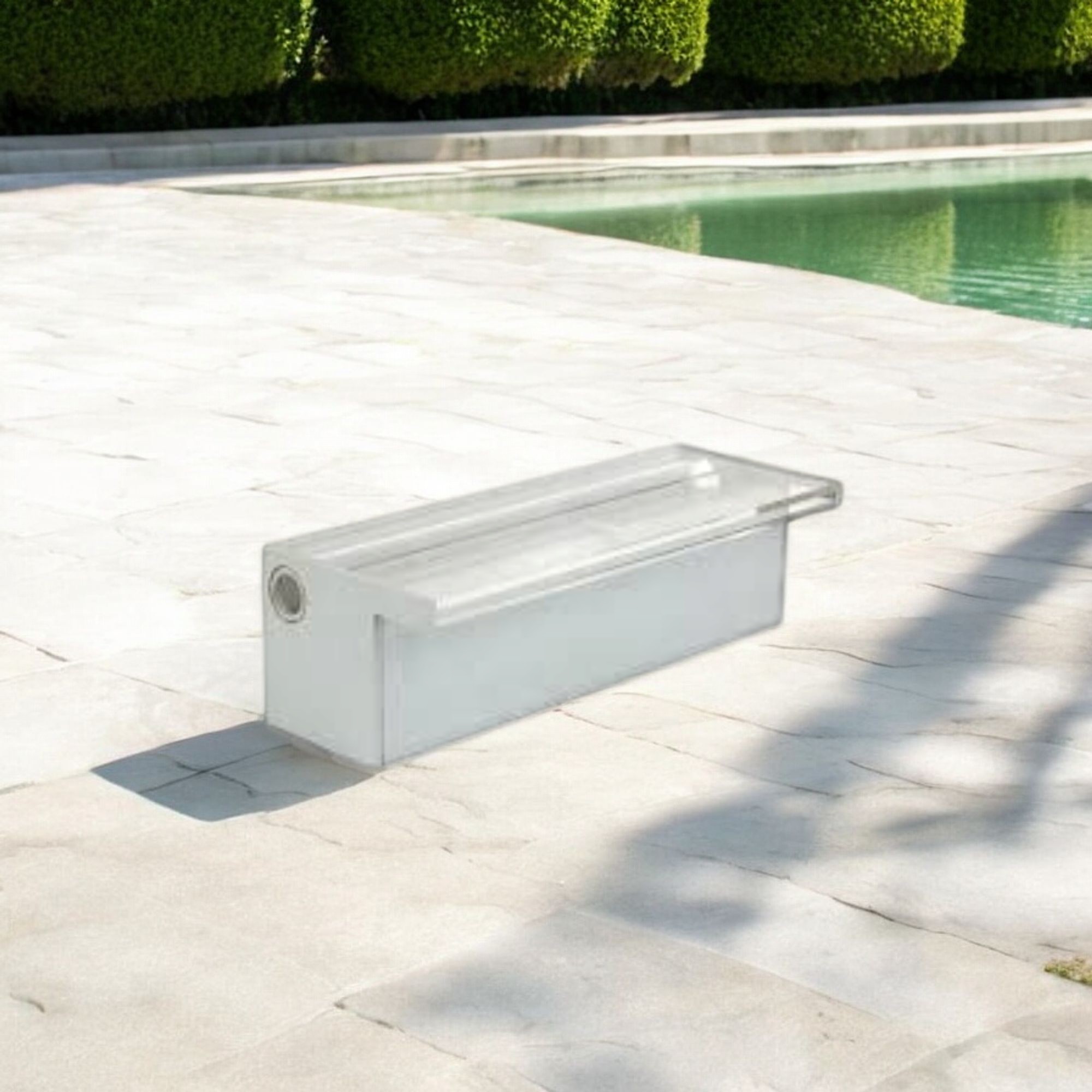 Deep Blue Pro Acrylic Pool Waterfall 1200mm Length for Stunning Pool Features - Image 3