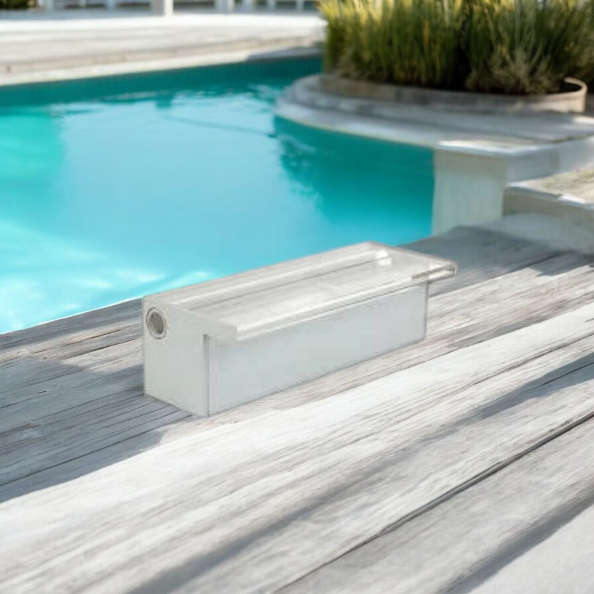 Deep Blue Pro Acrylic Pool Waterfall 1200mm Length for Stunning Pool Features - Image 4