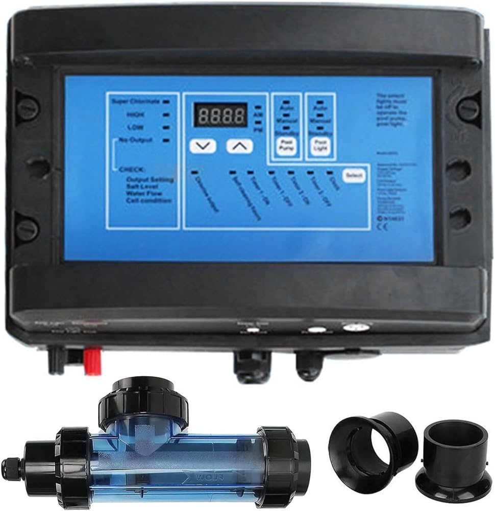 Deep Blue In-Line Pool Chlorinator - 10g Salt/Hour Output - Inline Chlorinator 15g/h