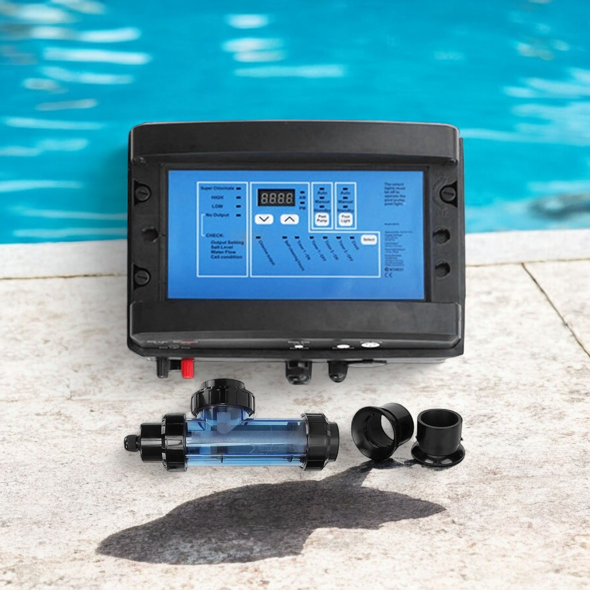Deep Blue In-Line Chlorinator for Pools - 10g Salt/Hour - Image 3