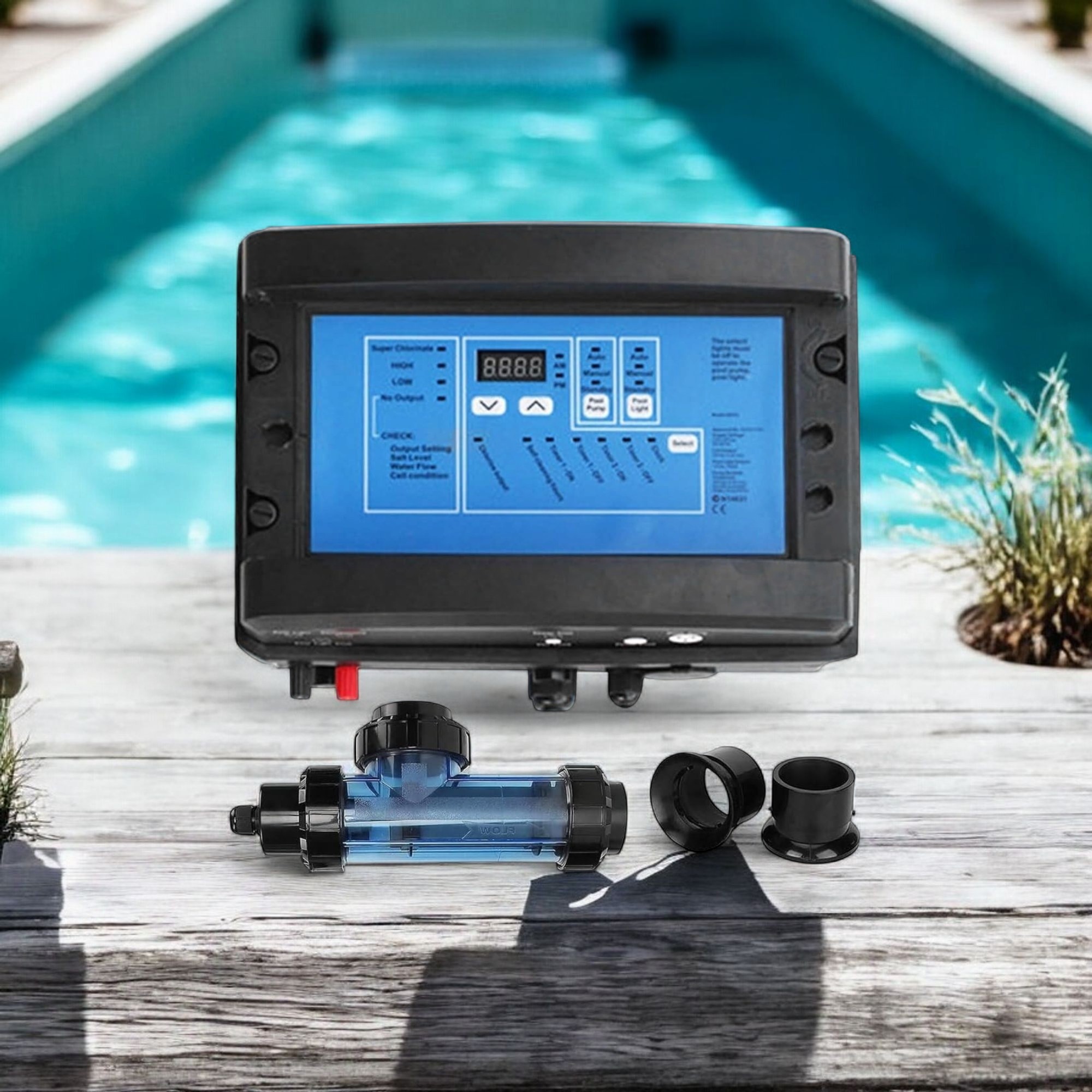Deep Blue In-Line Chlorinator for Pools - 10g Salt/Hour - Image 4
