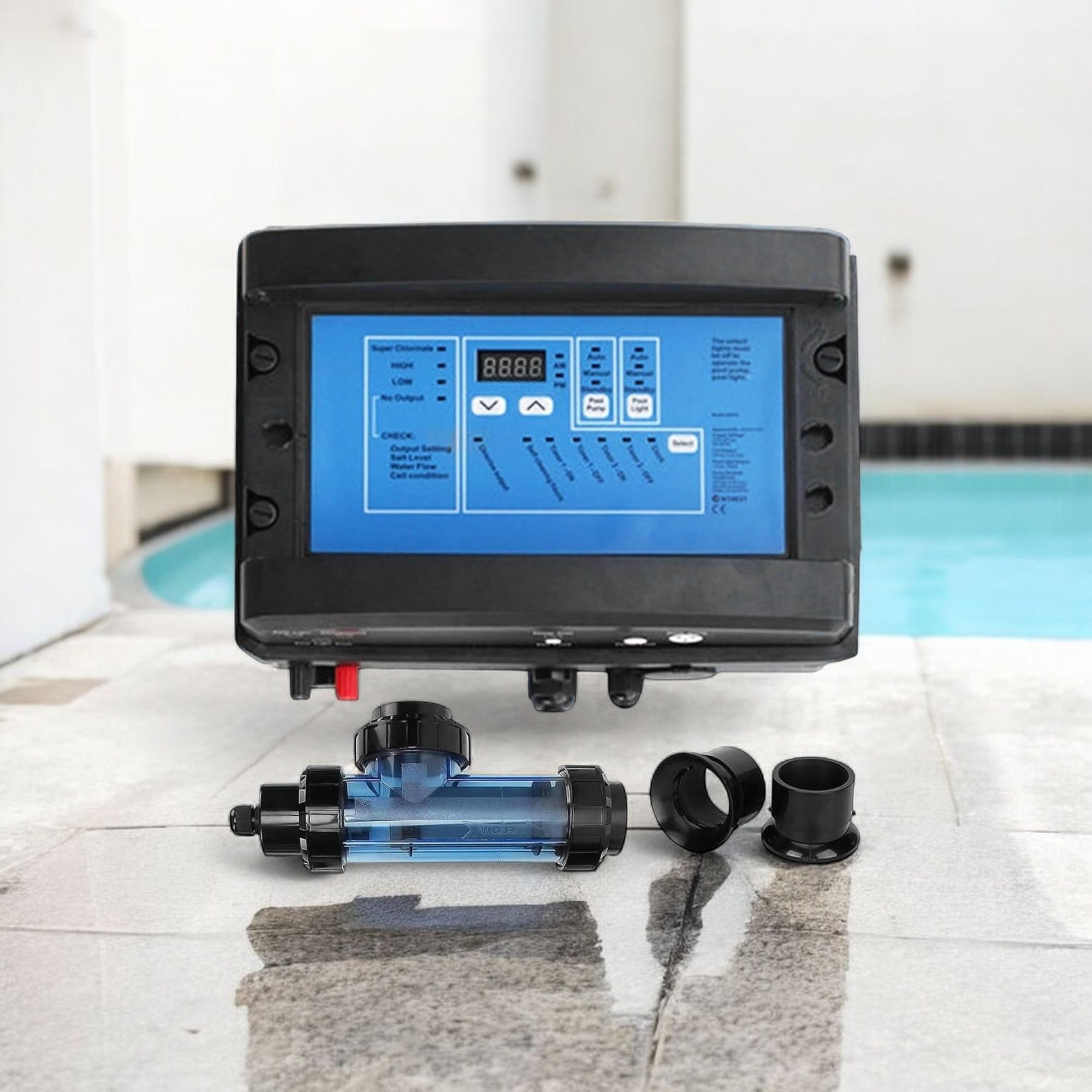 Deep Blue In-Line Chlorinator for Pools - 10g Salt/Hour - Image 5