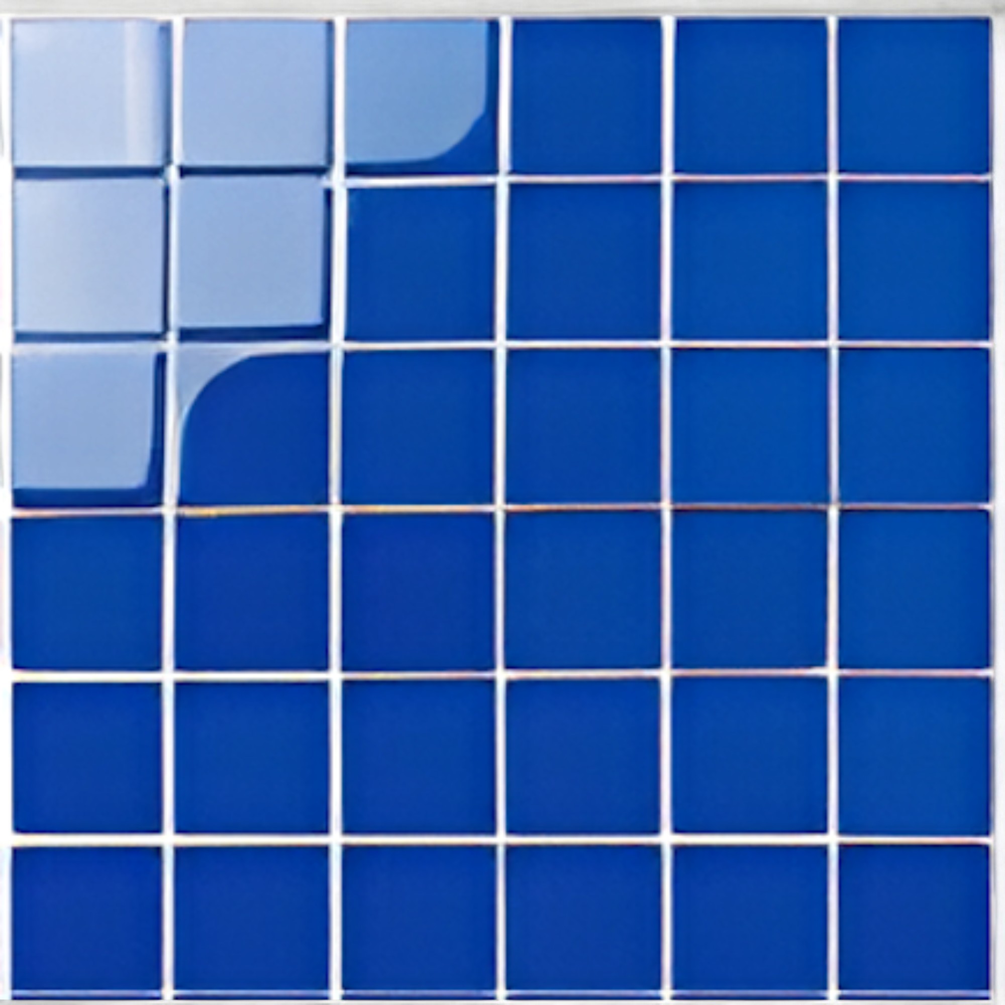 Deep Blue Glass Mosaic Andromeda Tiles - 48x48mm for Concrete Pools, 300x300mm Sheet - Image 3