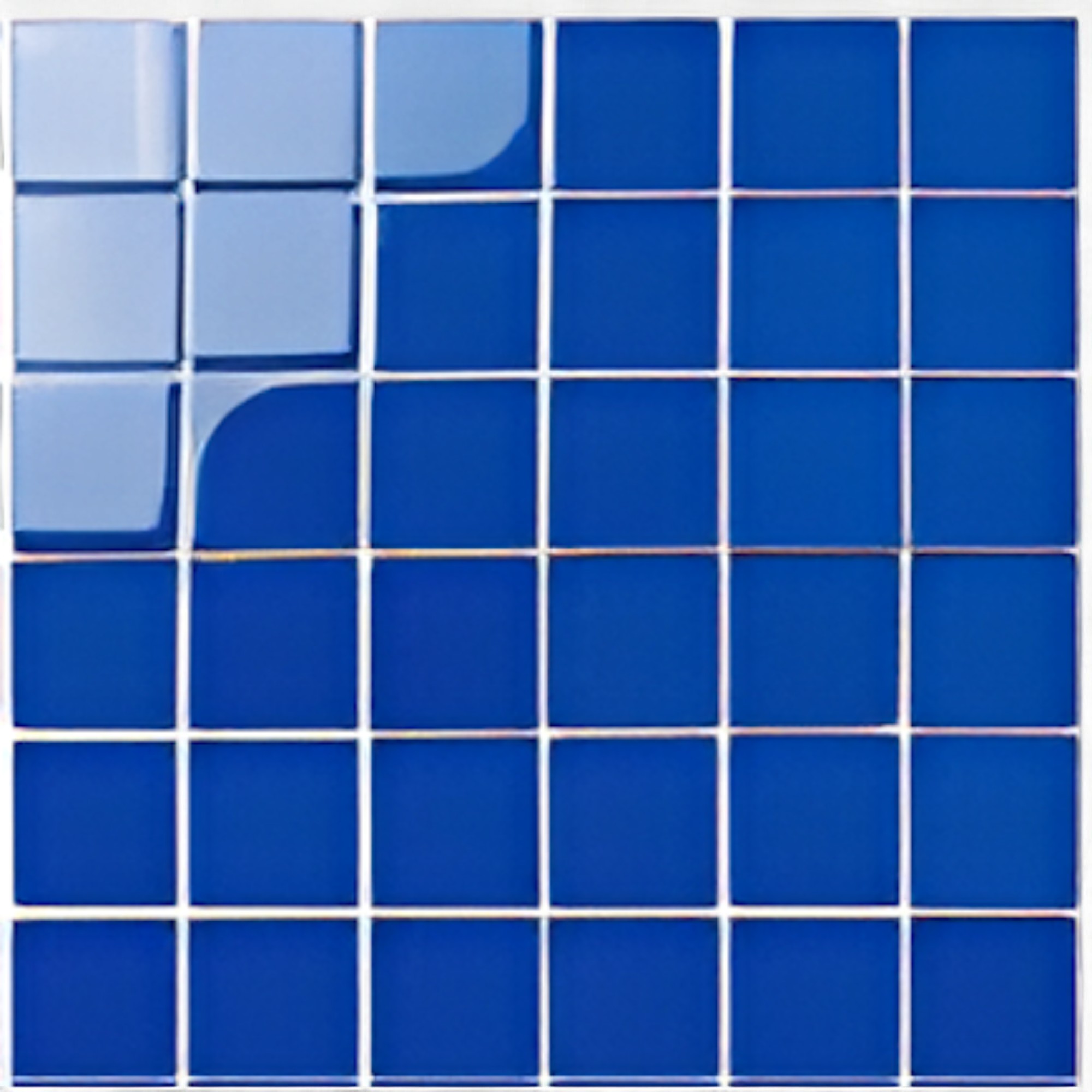 Deep Blue Glass Mosaic Andromeda Tiles - 48x48mm for Concrete Pools, 300x300mm Sheet - Image 4