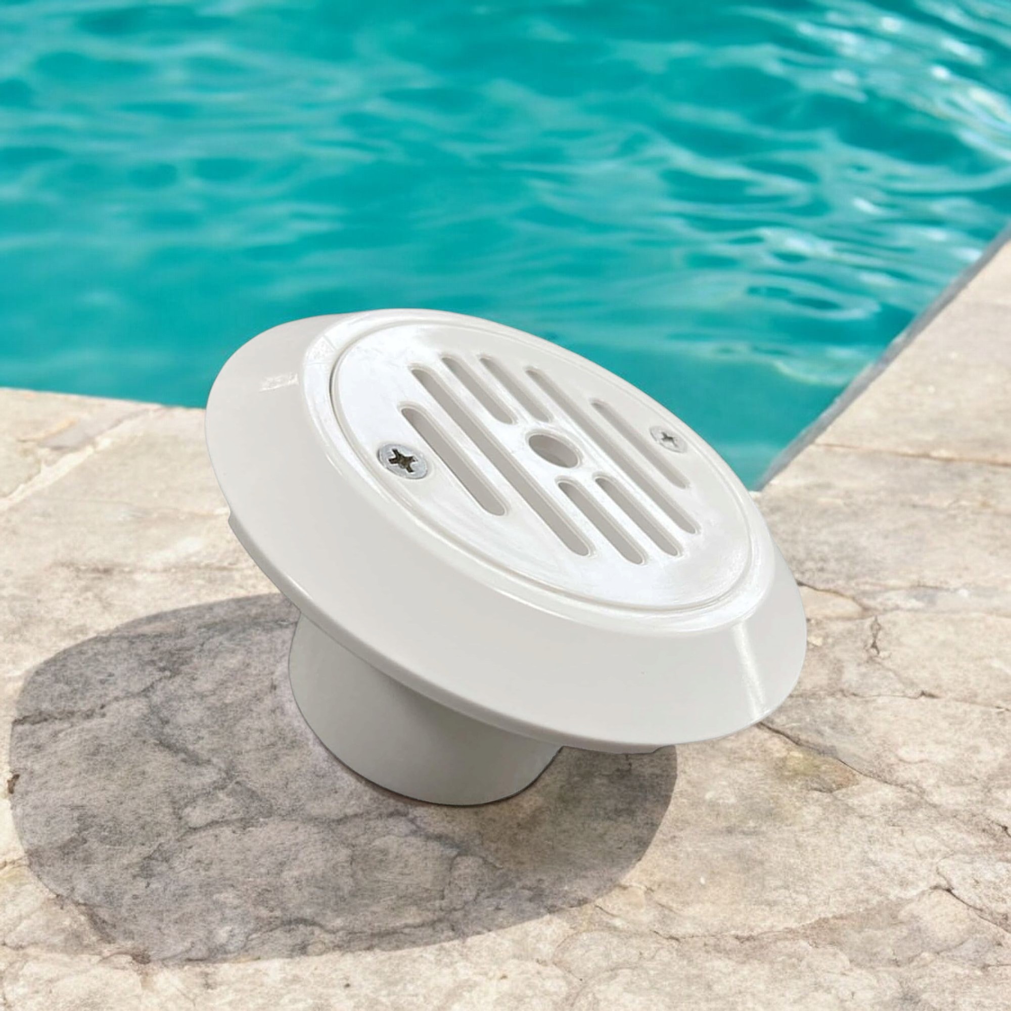 Deep Blue Adjustable Water Inlet/Outlet for Concrete Pools - Metric 1.5 Inch ABS - Image 3