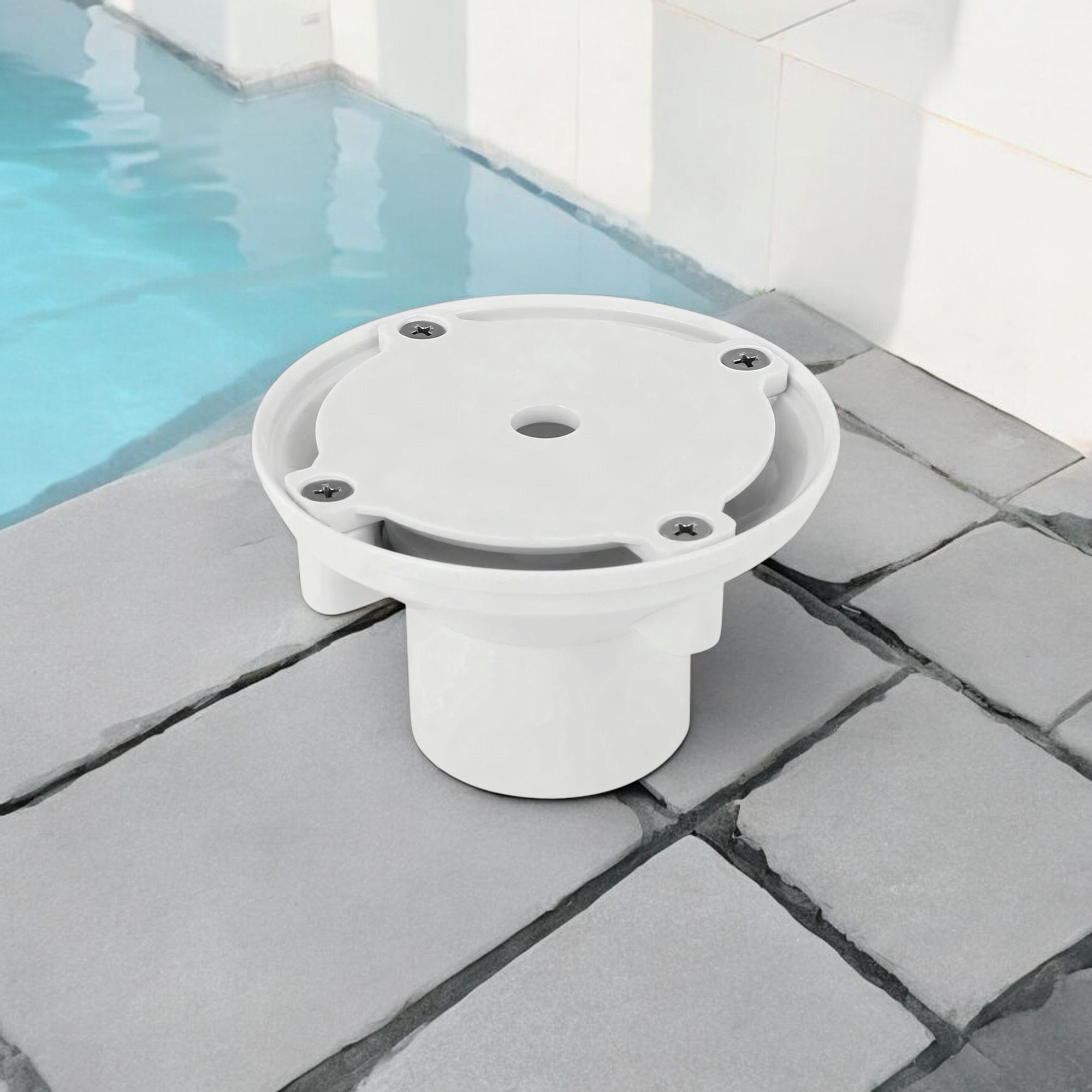 Deep Blue Floor Water Inlet for Concrete Pools - Metric 1.5 Inch Sturdy ABS - Image 6