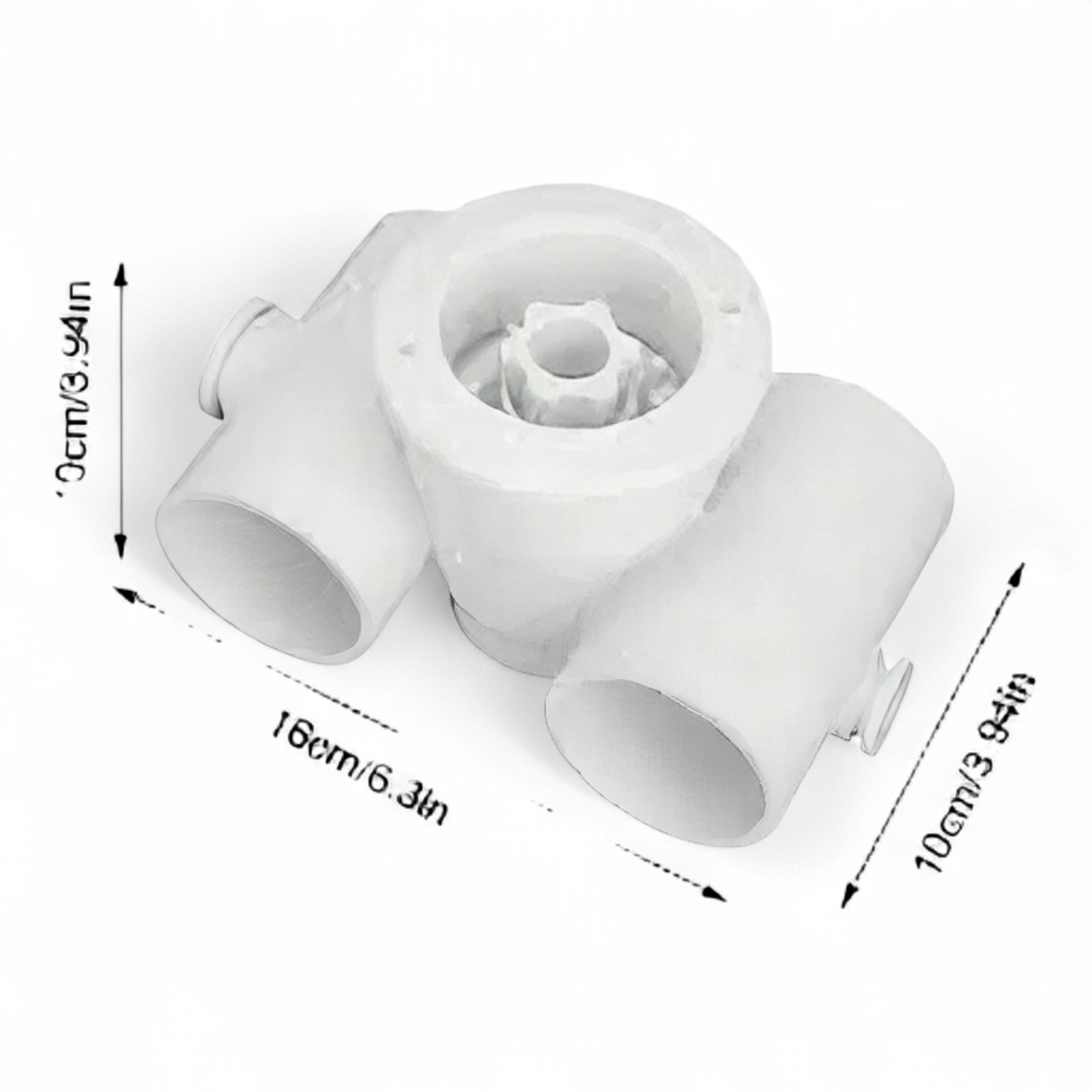 Deep Blue Massage Air Double Return Inlets - Metric 1.5 Inch ABS Plastic - Image 5