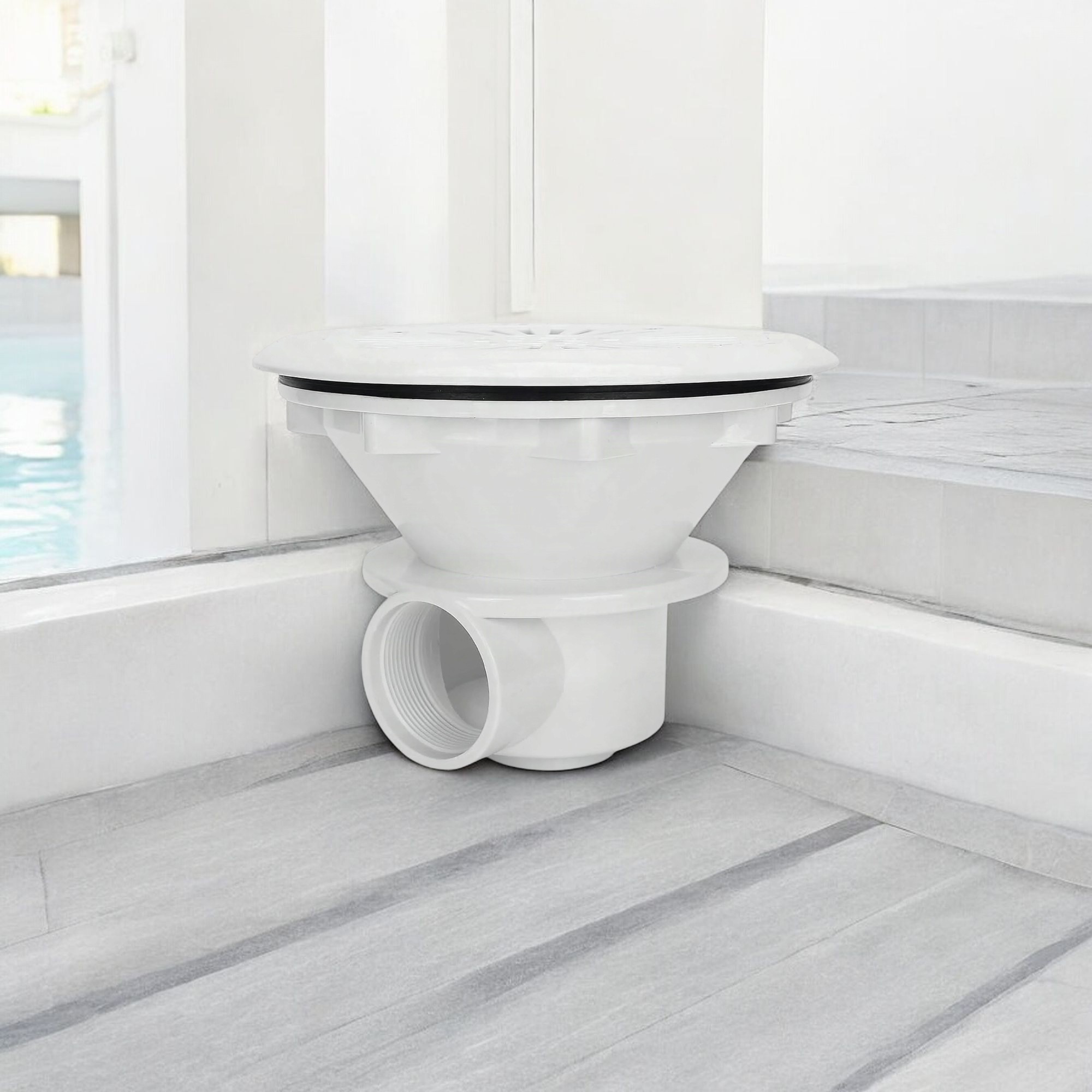 Deep Blue Main Drain for Liner Pools - Metric 2 Inch ABS/PVC - Image 6