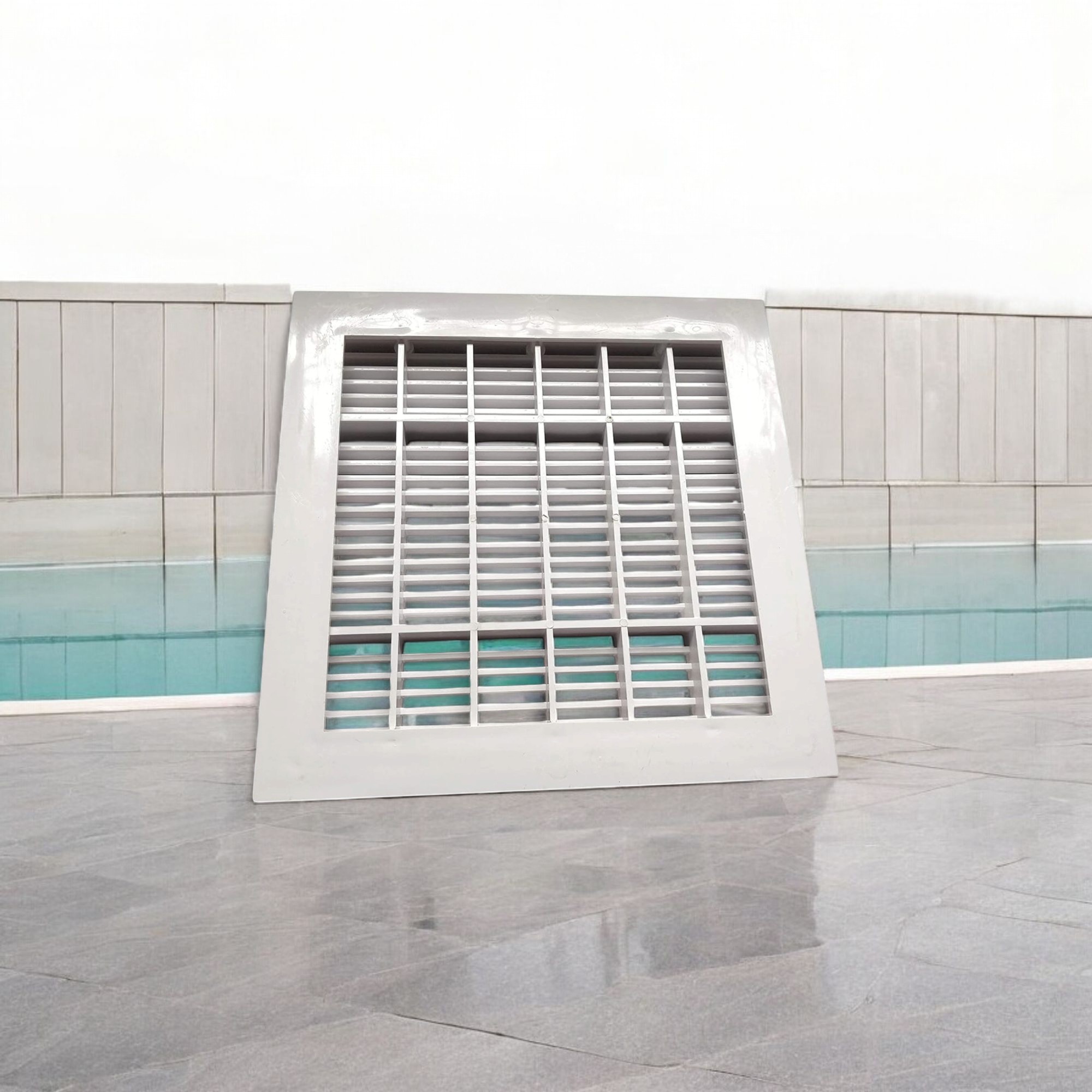 Deep Blue Large Anti-Suction Square Main Drain for Concrete Pools - 12x12 Inch UV ABS - Image 6