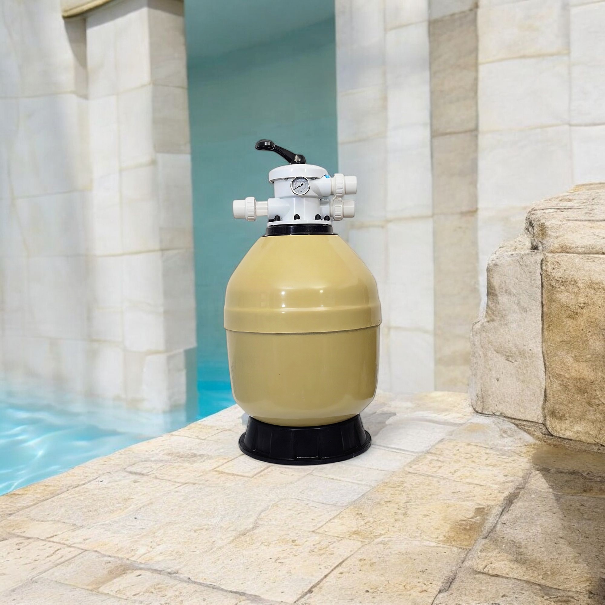 Deep Blue Gel Coat Top Mount Sand Filter 500mm Fiberglass - Image 11