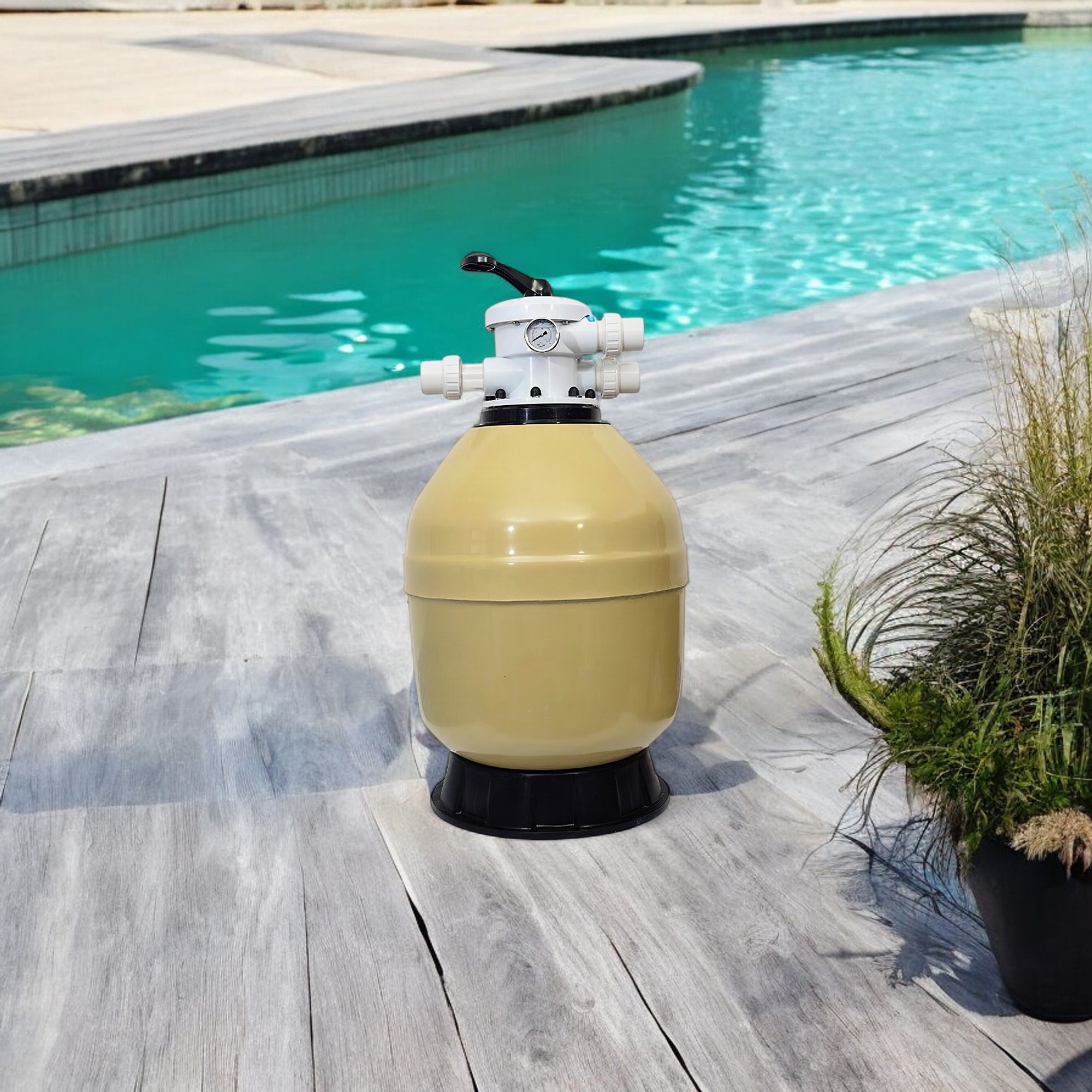 Deep Blue Gel Coat Top Mount Sand Filter 500mm Fiberglass - Image 12