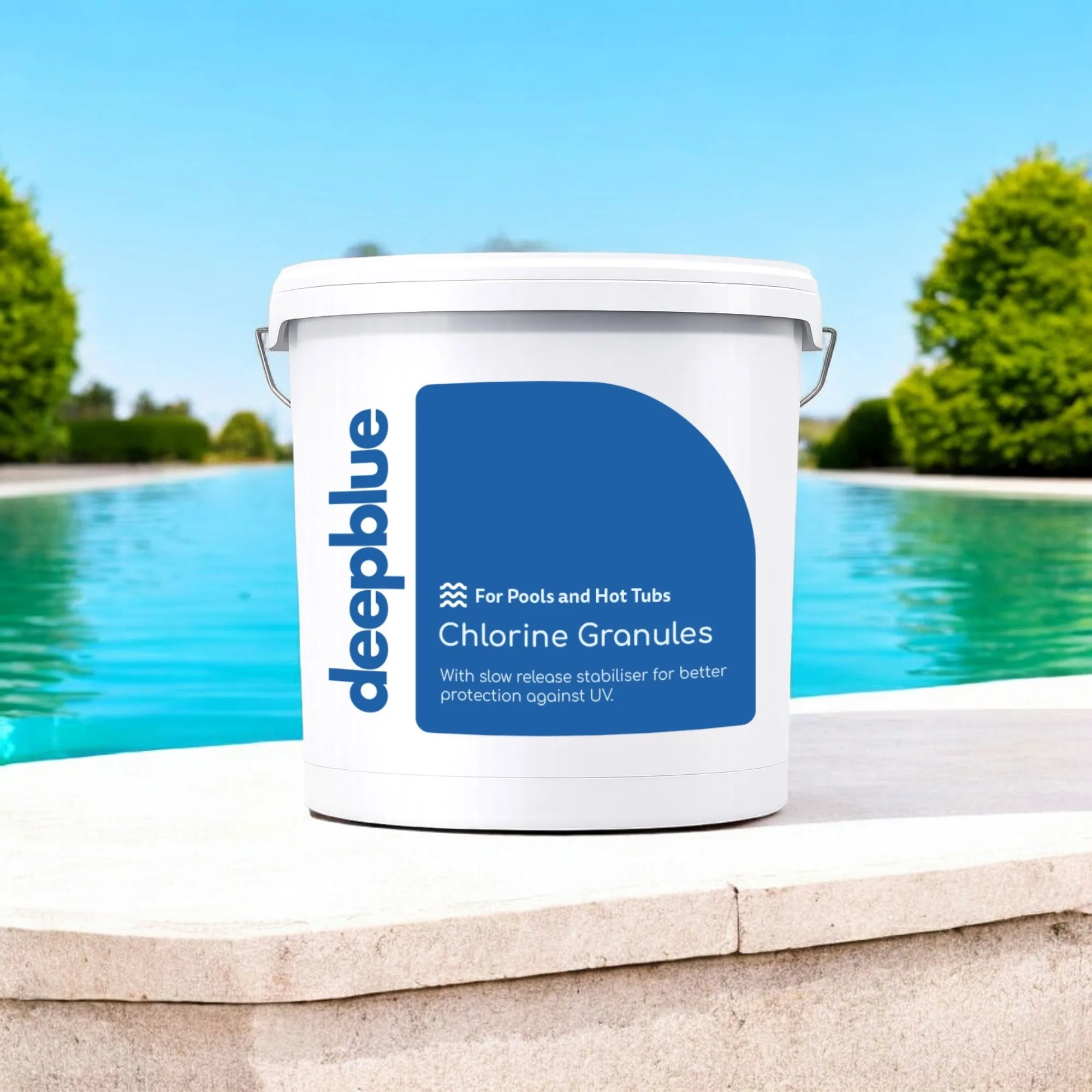 Deep Blue - Stabilised Chlorine Granules, Fast Dissolving, Neutral pH - 25Kg - Image 2