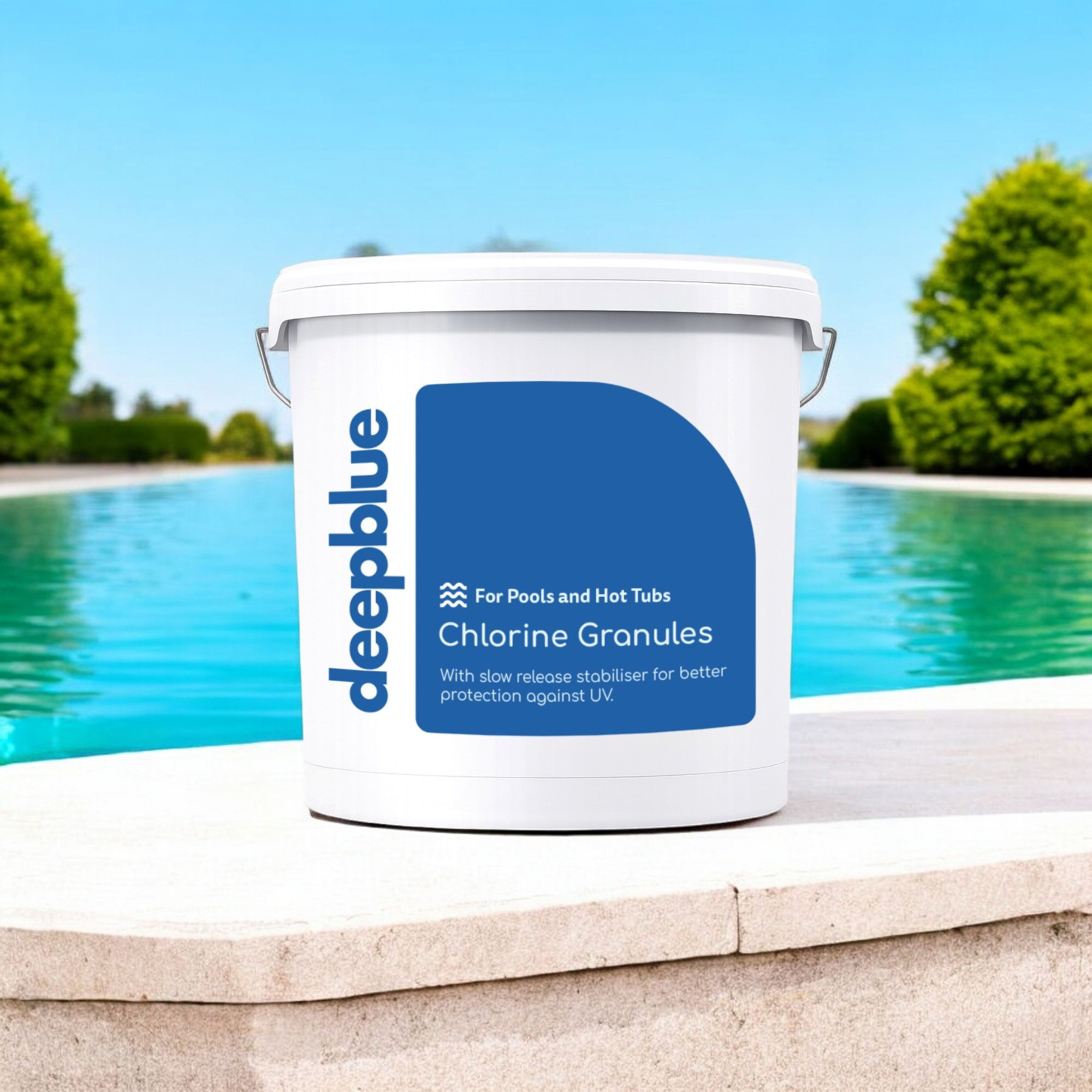 Deep Blue - Stabilised Chlorine Granules, Fast Dissolving, Neutral pH - 40kg - Image 2