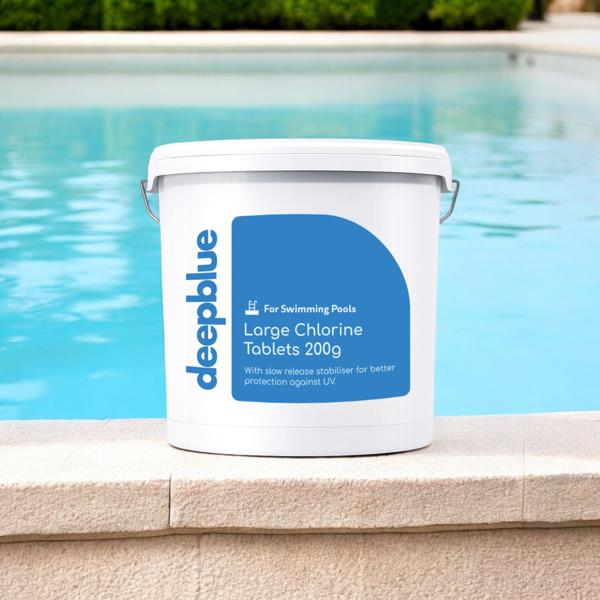 Deep Blue - Large 200g Stabilised Chlorine Tablets, Slow Release - 40kg - Image 2