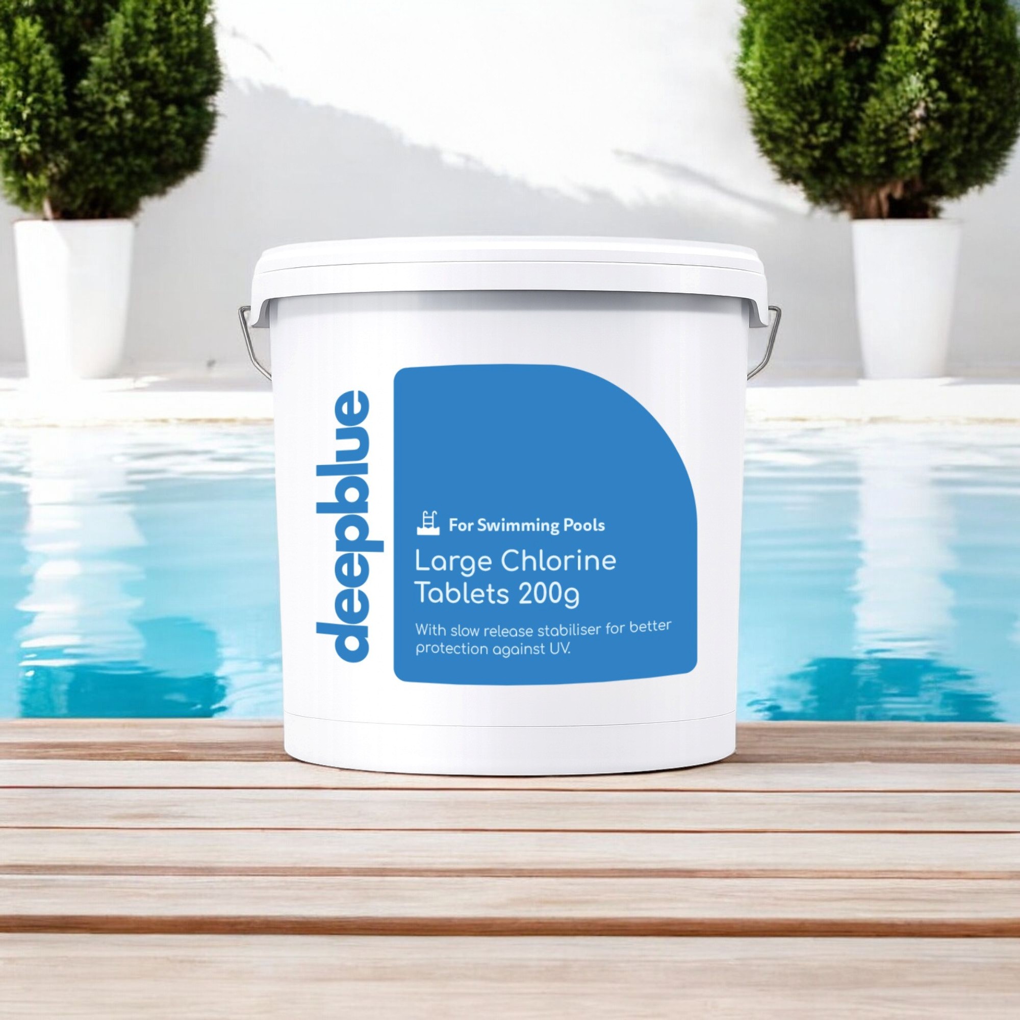Deep Blue - Large 200g Stabilised Chlorine Tablets, Slow Release - 40kg - Image 3