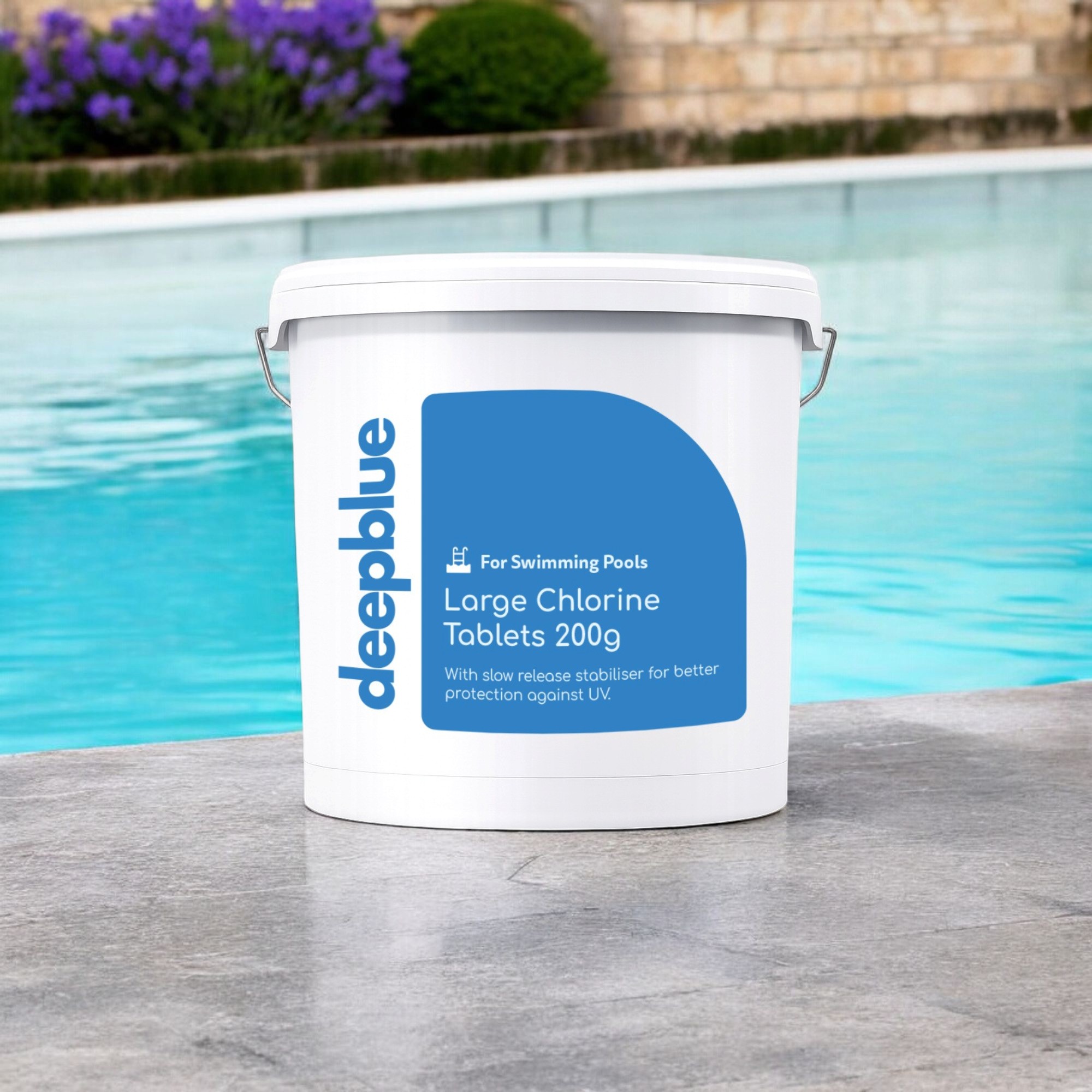 Deep Blue - Large 200g Stabilised Chlorine Tablets, Slow Release - 40kg - Image 4