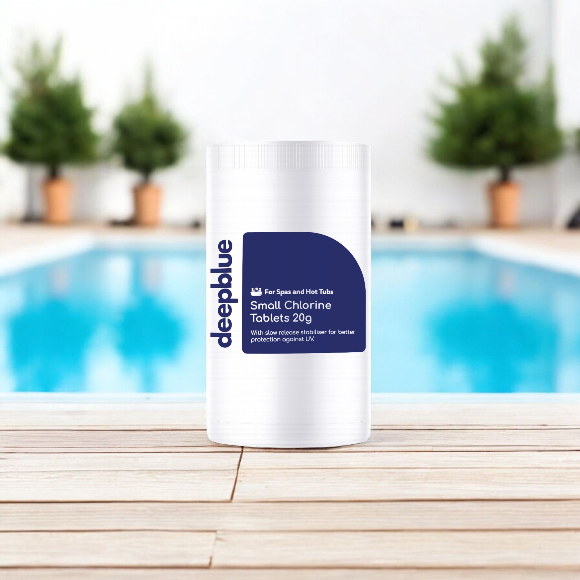 Deep Blue Pro - Mini 20g STABILISED Chlorine Tablets 1kg WITH Floating dispenser - Image 3