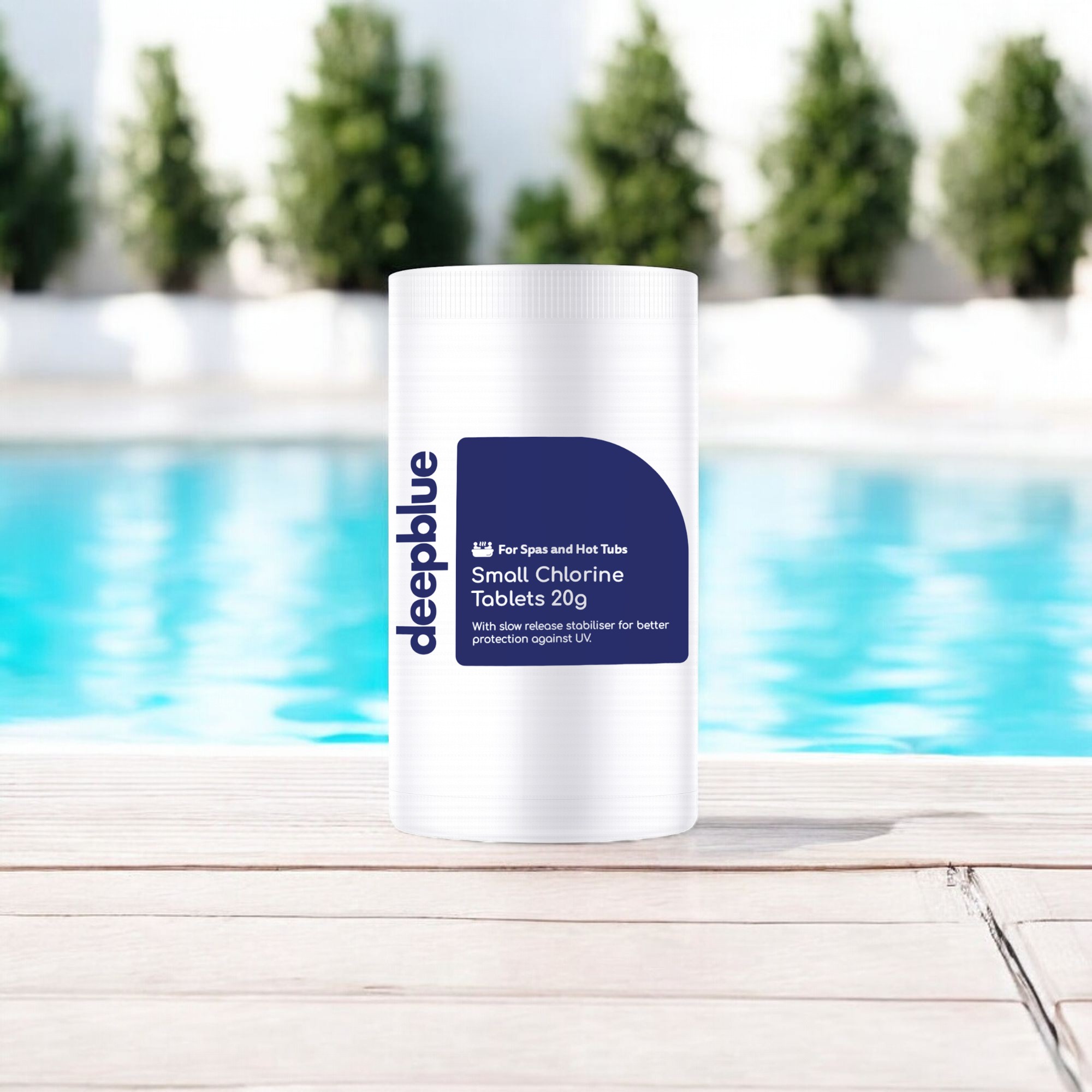 Deep Blue Pro - Mini 20g STABILISED Chlorine Tablets 1kg WITH Floating dispenser and Test strips - Image 3