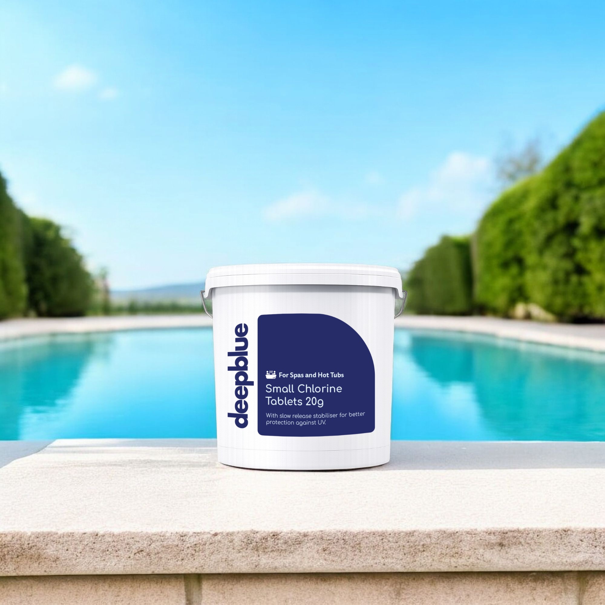 Deep Blue Professional - Mini 20g STABILISED Chlorine Tablets 5 kg WITH Floating dispenser - Image 2