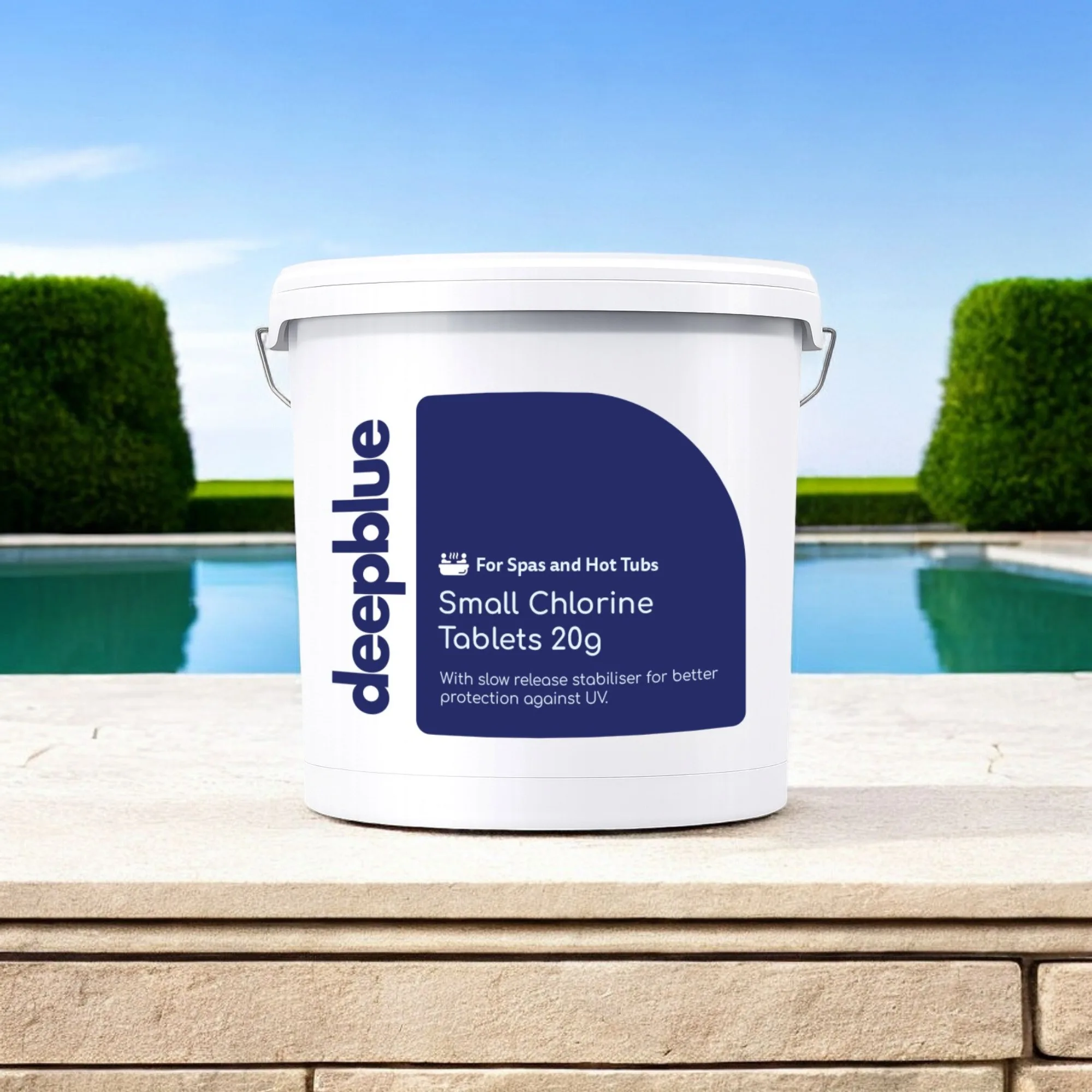 Deep Blue Mini 20g Slow Release Stabilised Chlorine Tablets - 40kg - Image 2