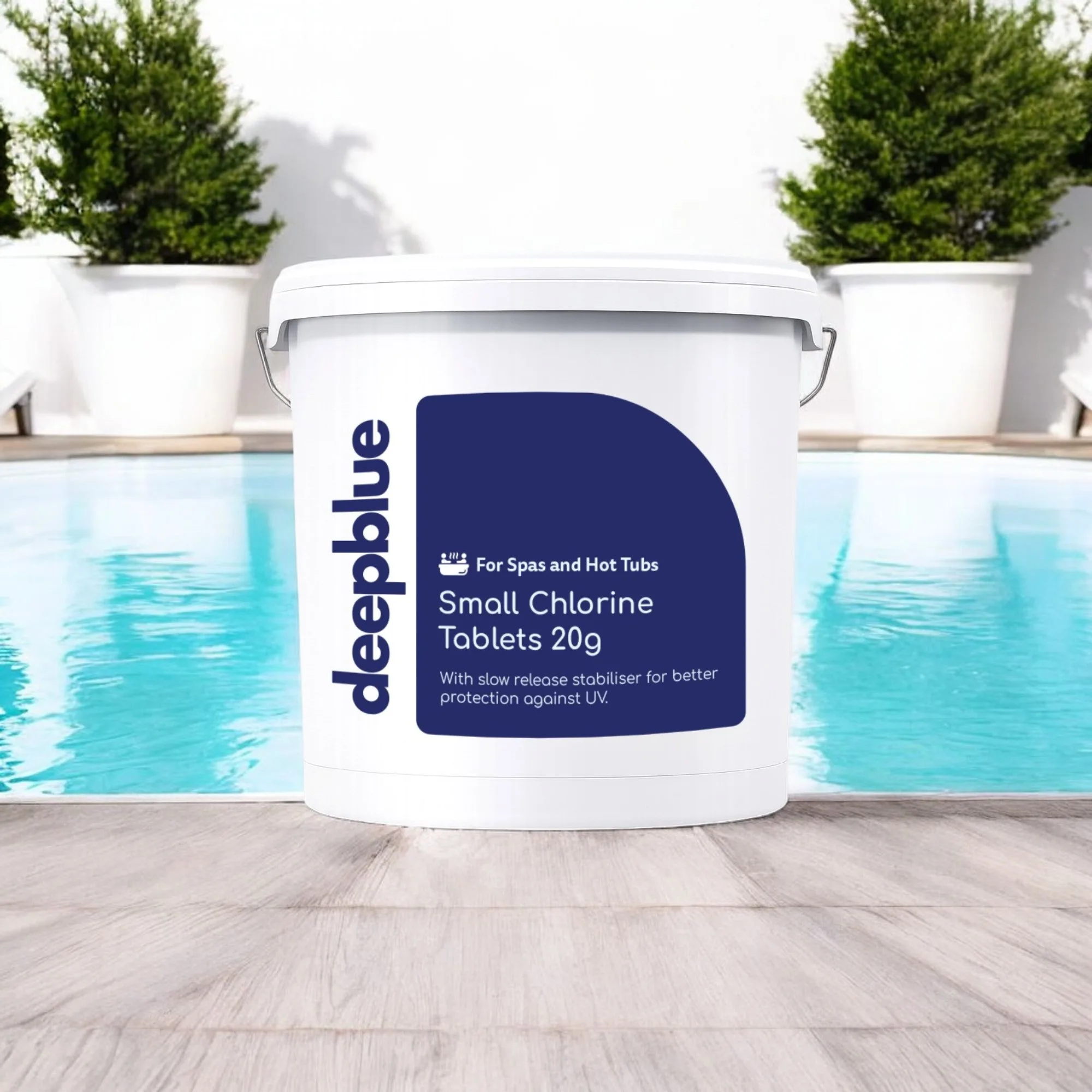 Deep Blue Mini 20g Slow Release Stabilised Chlorine Tablets - 40kg - Image 3