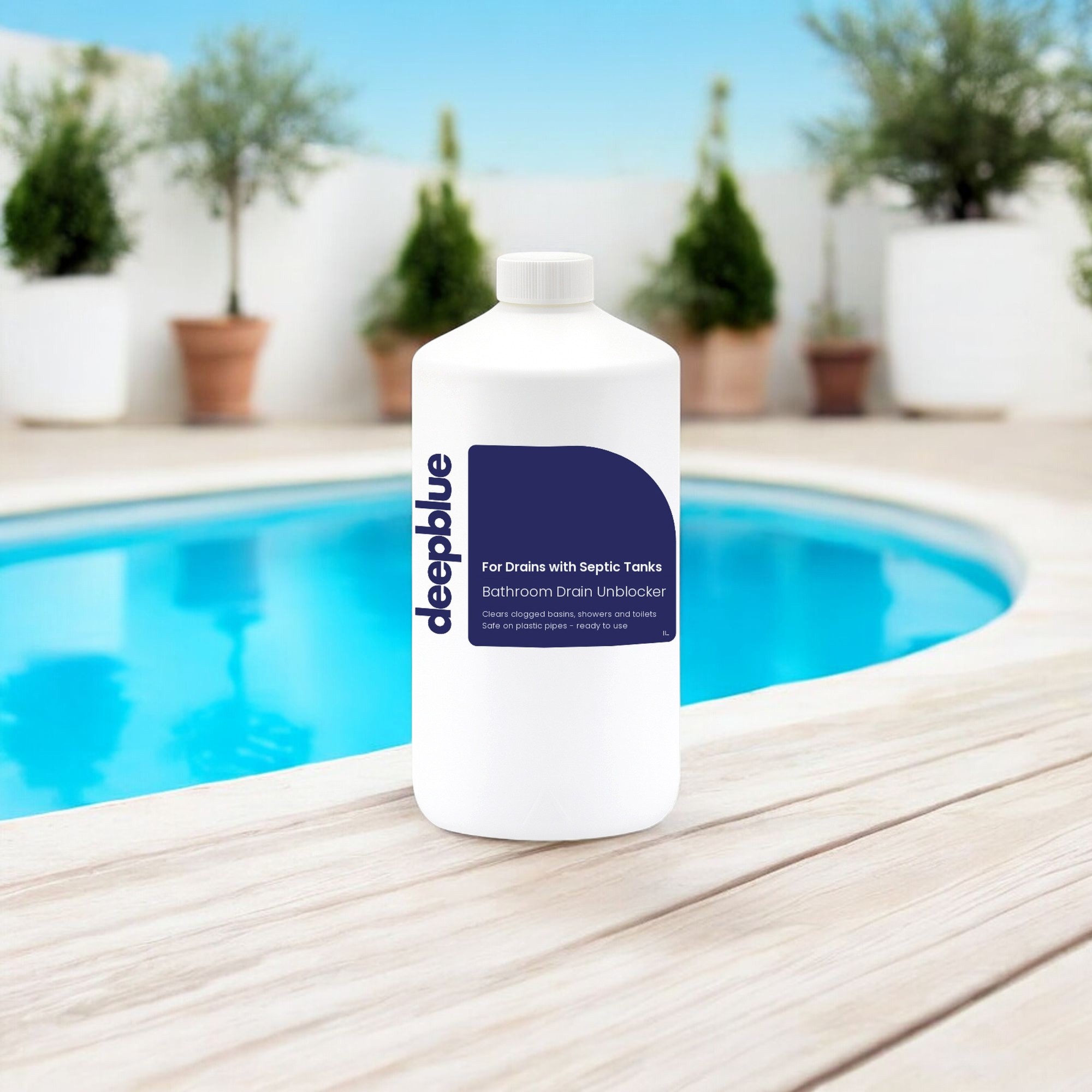 Bathroom Drain unblocker for drains with septic tanks 1L - Image 3
