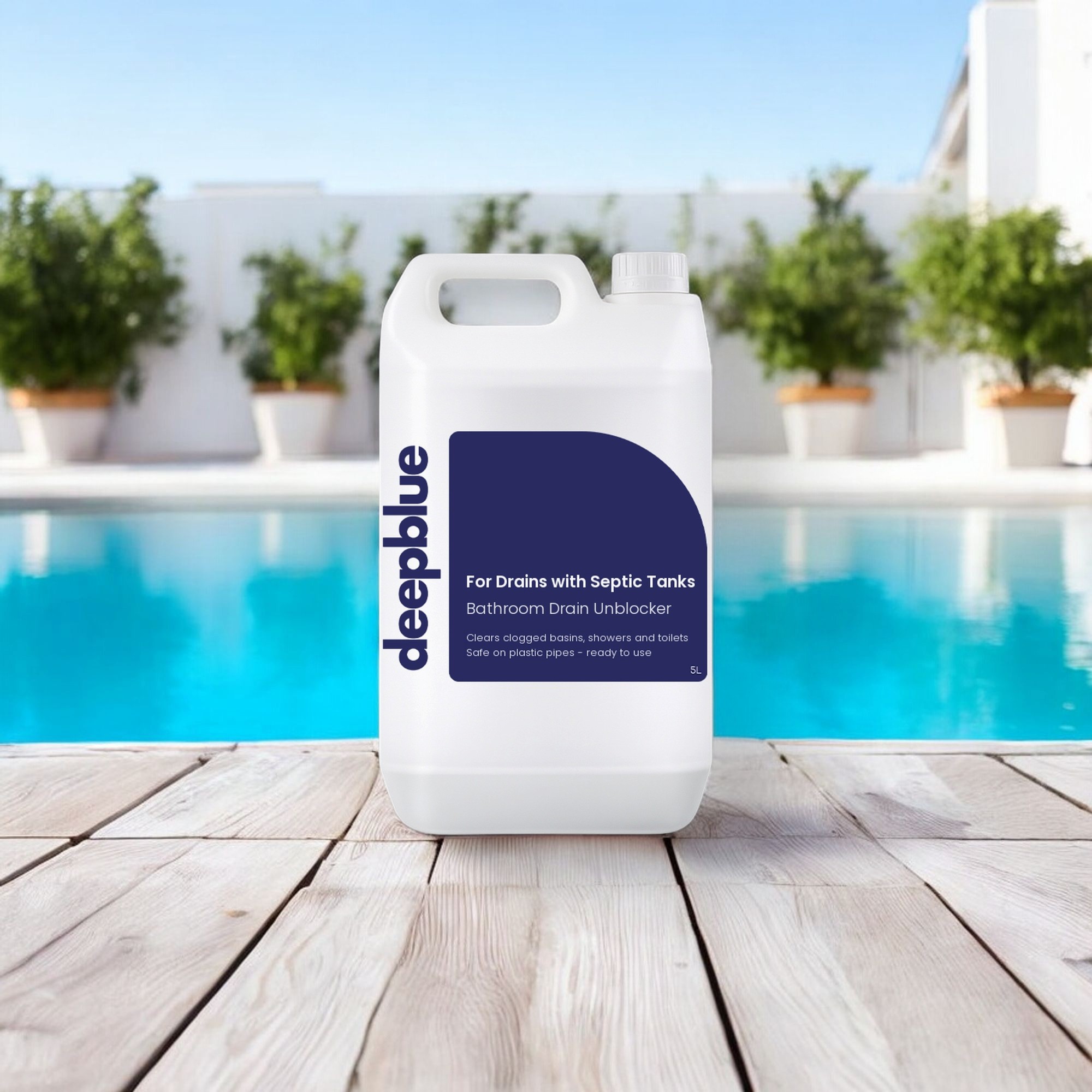 Bathroom Drain unblocker for drains with septic tanks 5L - Image 3