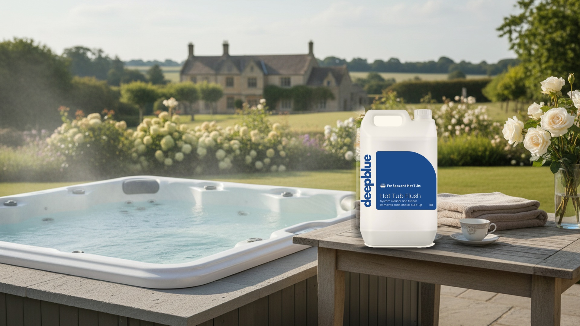 Deep Blue Hot Tub Flush, System Cleaner and Flusher - 10L - Image 2