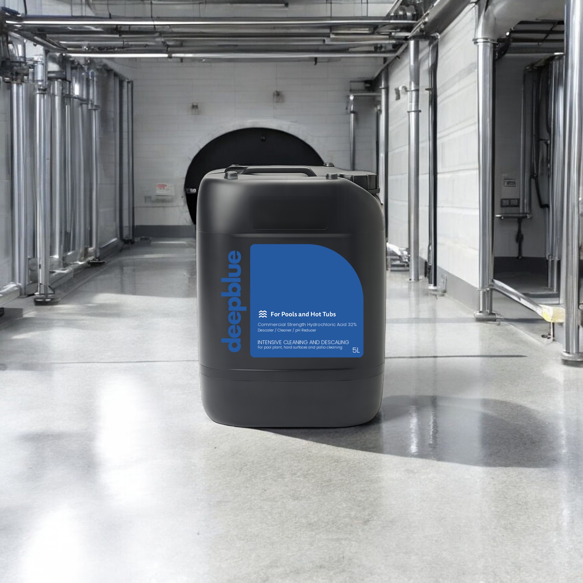 Deep Blue Hydrochloric Acid (32%) Heavy-Duty Cleaner - 5L - Image 4