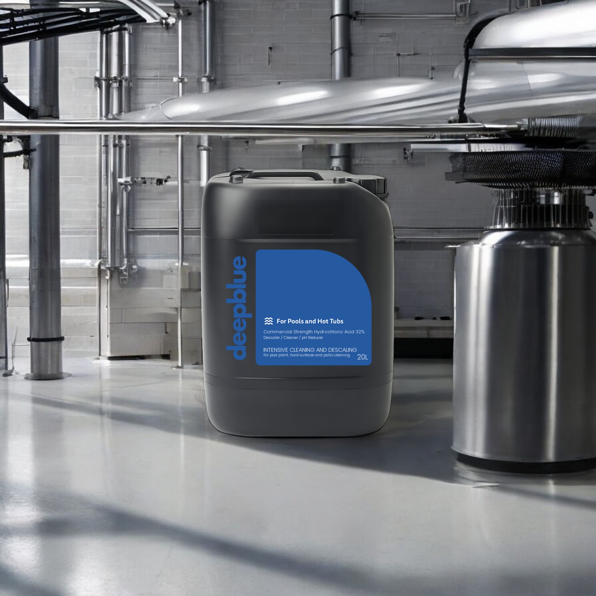 Deep Blue Hydrochloric Acid (32%) Heavy-Duty Cleaner - 20L - Image 4