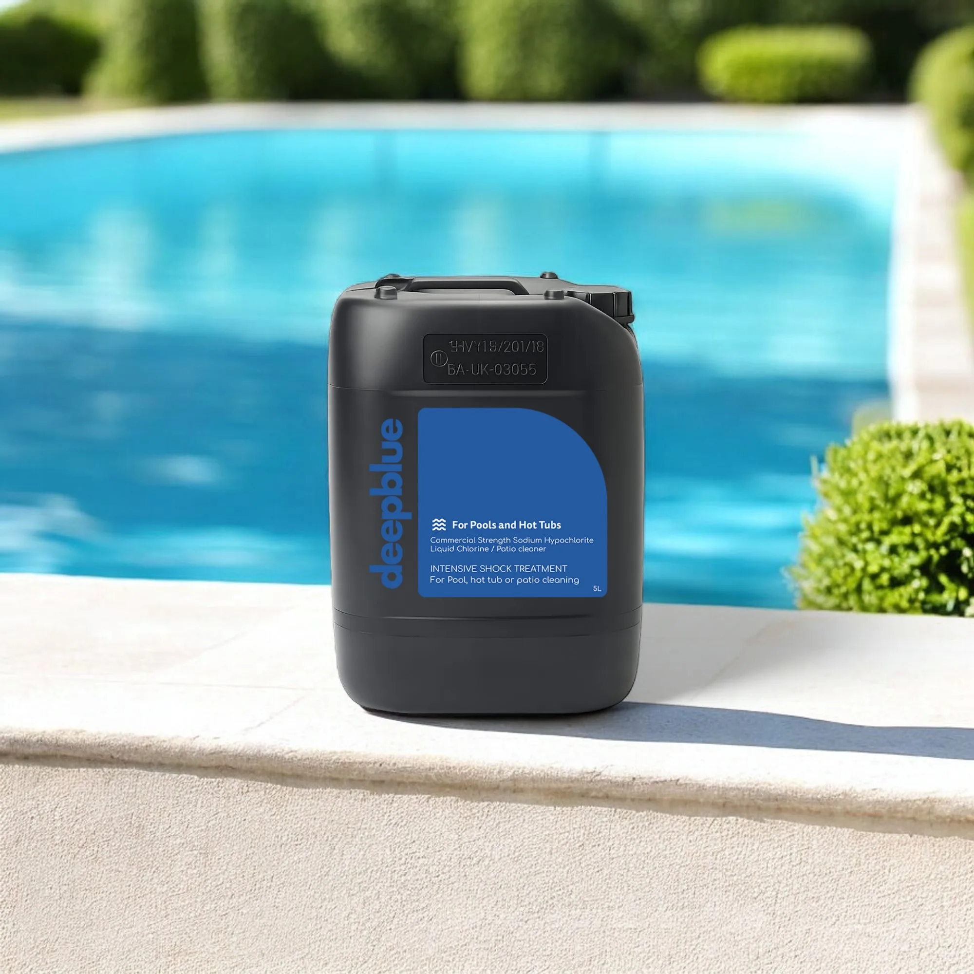 Deep Blue Pro Commercial strength Liquid chlorine for swimming pools hot tub jacuzzi Disinfectant cleaner 5litre 5L Sodium Hypochlorite - Image 2