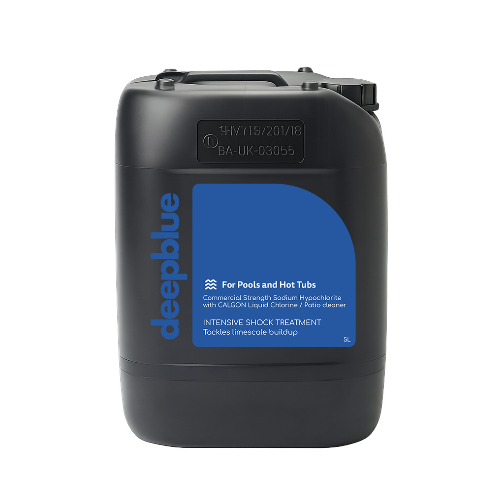 Age/Commercial use verification required: Deep Blue Pro Industrial Strength Liquid chlorine WITH CALGON for swimming pools hot tub jacuzzi Disinfecta