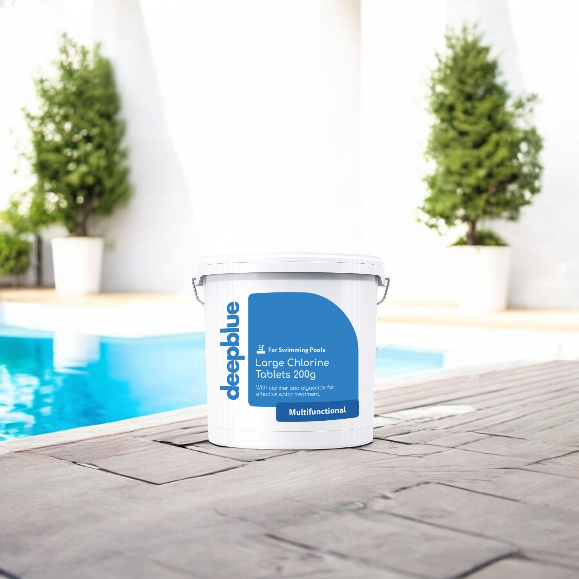 Deep Blue Pro - Multifunctional 200g Chlorine Tablets 5 kg WITH Floating dispenser. Stabilised clarifier algae inhibitor - Image 3