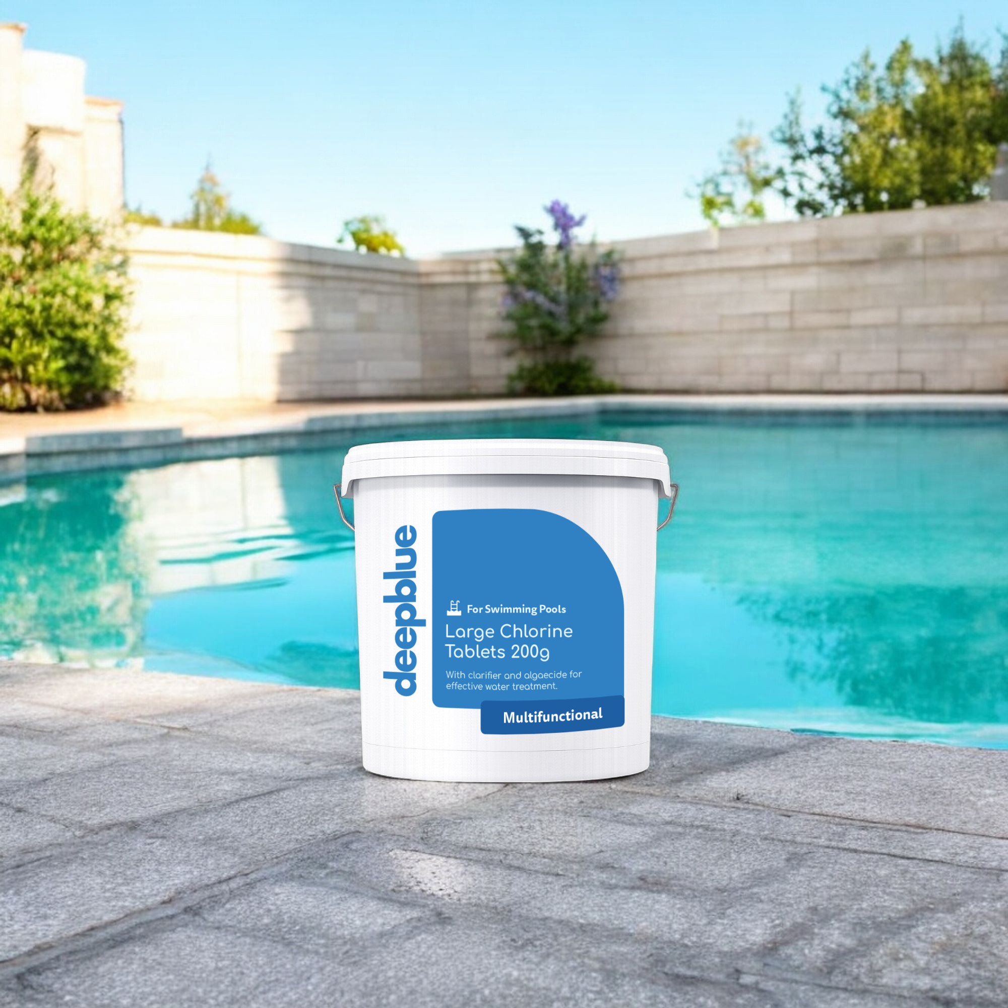 Deep Blue Pro - Multifunctional 200g Chlorine Tablets 5 kg WITH Floating dispenser. Stabilised clarifier algae inhibitor - Image 4