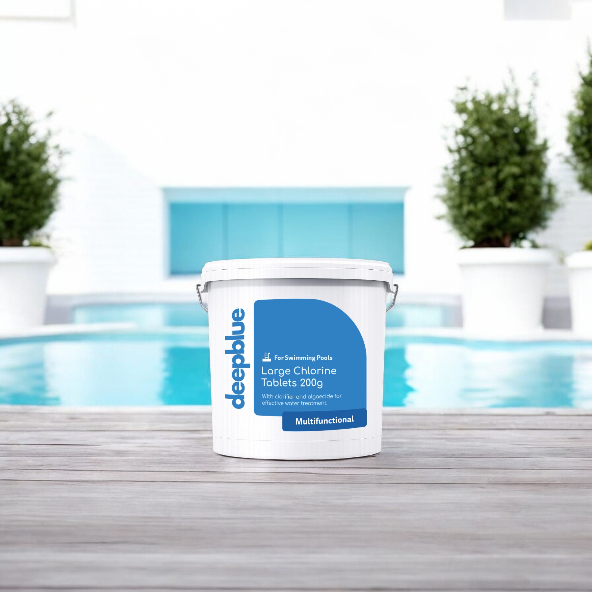 Deep Blue Multifunctional 200g Chlorine Tablets, Long Lasting with Stabiliser, Clarifier and Algae Inhibitor - 40kg - Image 3