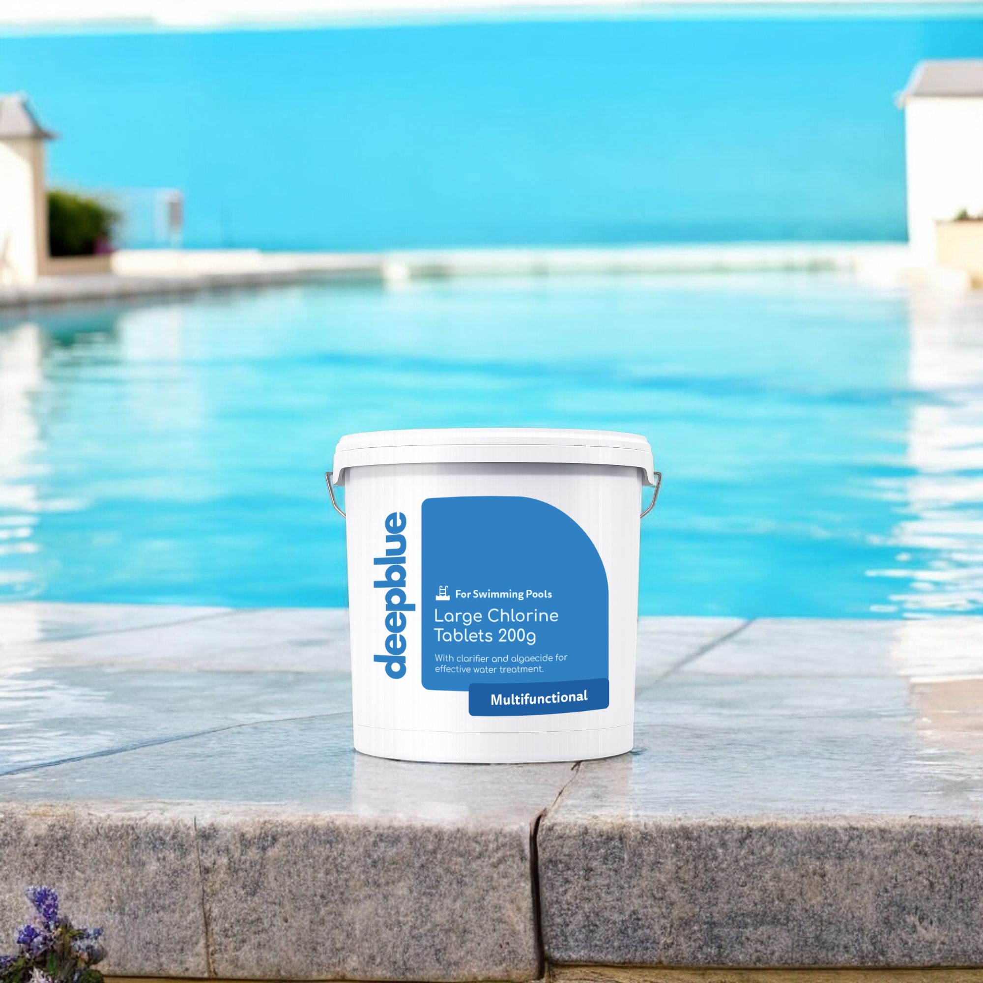 Deep Blue Multifunctional 200g Chlorine Tablets, Long Lasting with Stabiliser, Clarifier and Algae Inhibitor - 1Kg - Image 4
