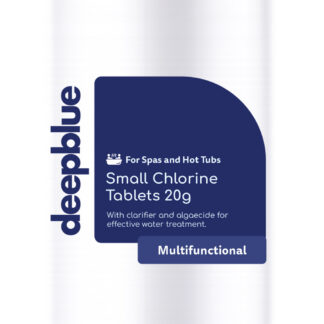 Deep Blue Pro - Multifunctional Mini 20g Chlorine Tablets 1kgWITH Floating dispenser and test strips. Stabilised clarifier algae inhibitor