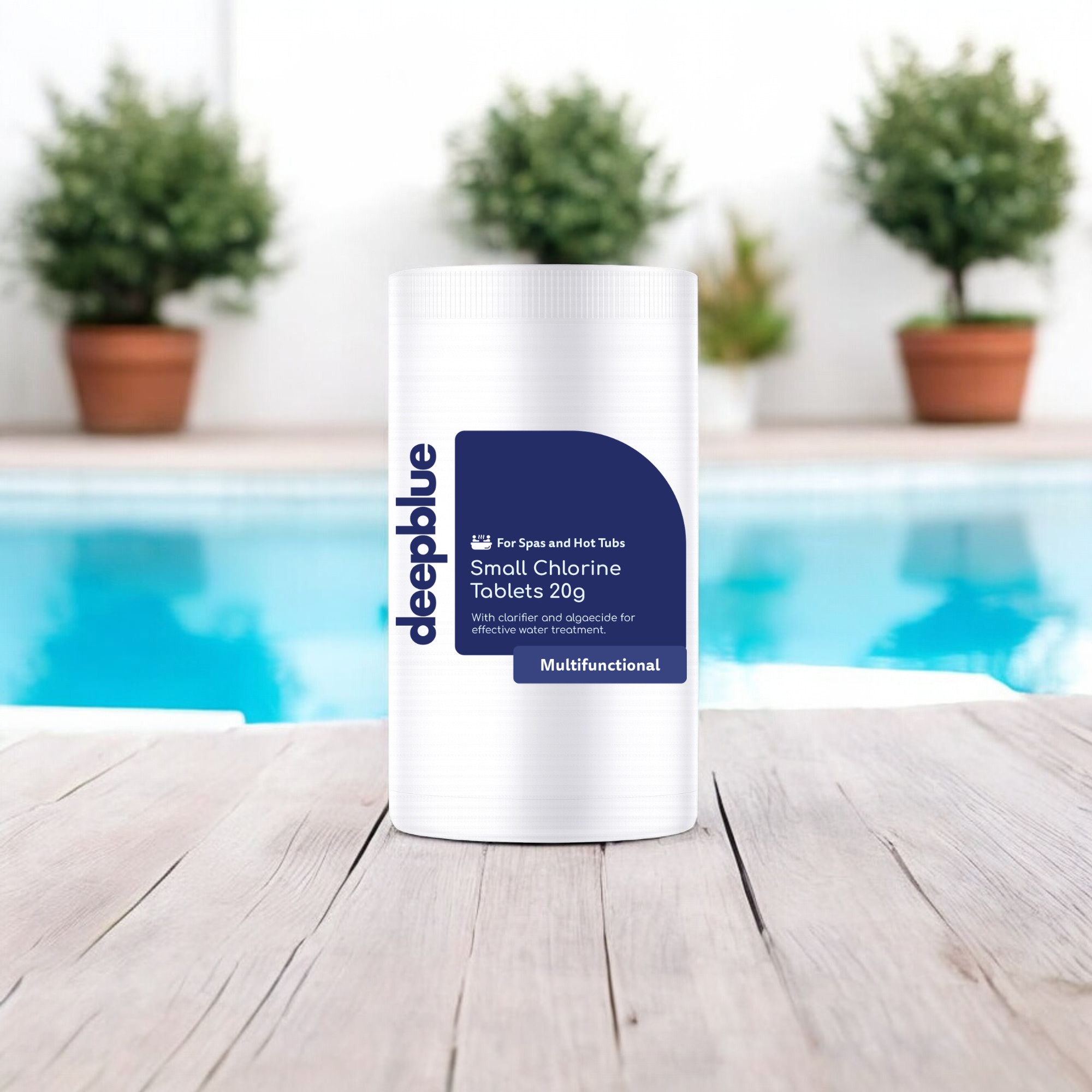 Deep Blue Pro - Multifunctional Mini 20g Chlorine Tablets 1kgWITH Floating dispenser and test strips. Stabilised clarifier algae inhibitor - Image 3