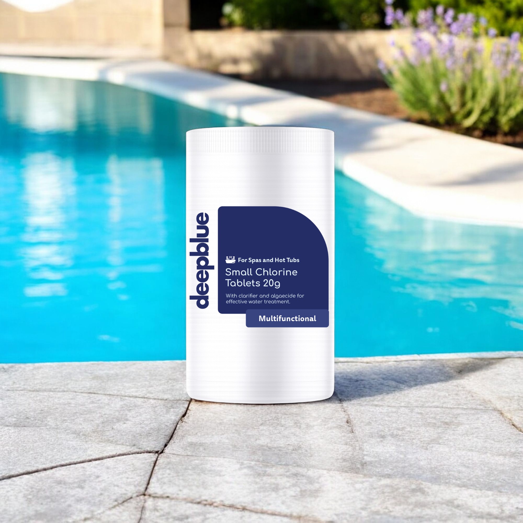 Deep Blue Pro - Multifunctional Mini 20g Chlorine Tablets 1kgWITH Floating dispenser and test strips. Stabilised clarifier algae inhibitor - Image 4