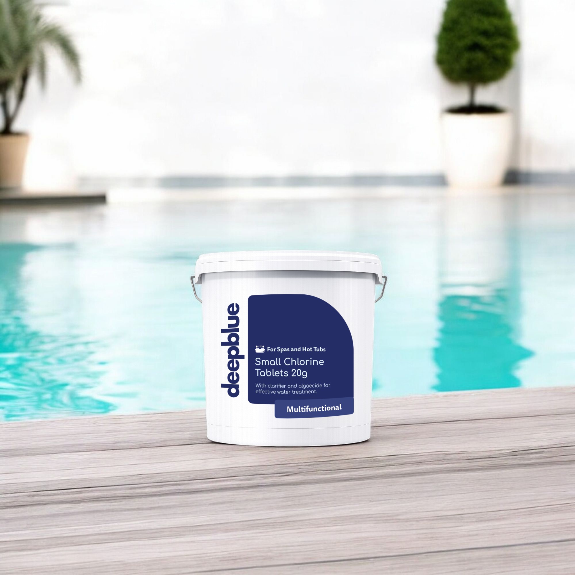 Deep Blue Pro - Multifunctional Mini 20g hot tub Chlorine Tablets 5kg spa hottub WITH Floating dispenser. Stabilised clarifier algae inhibitor - Image 3
