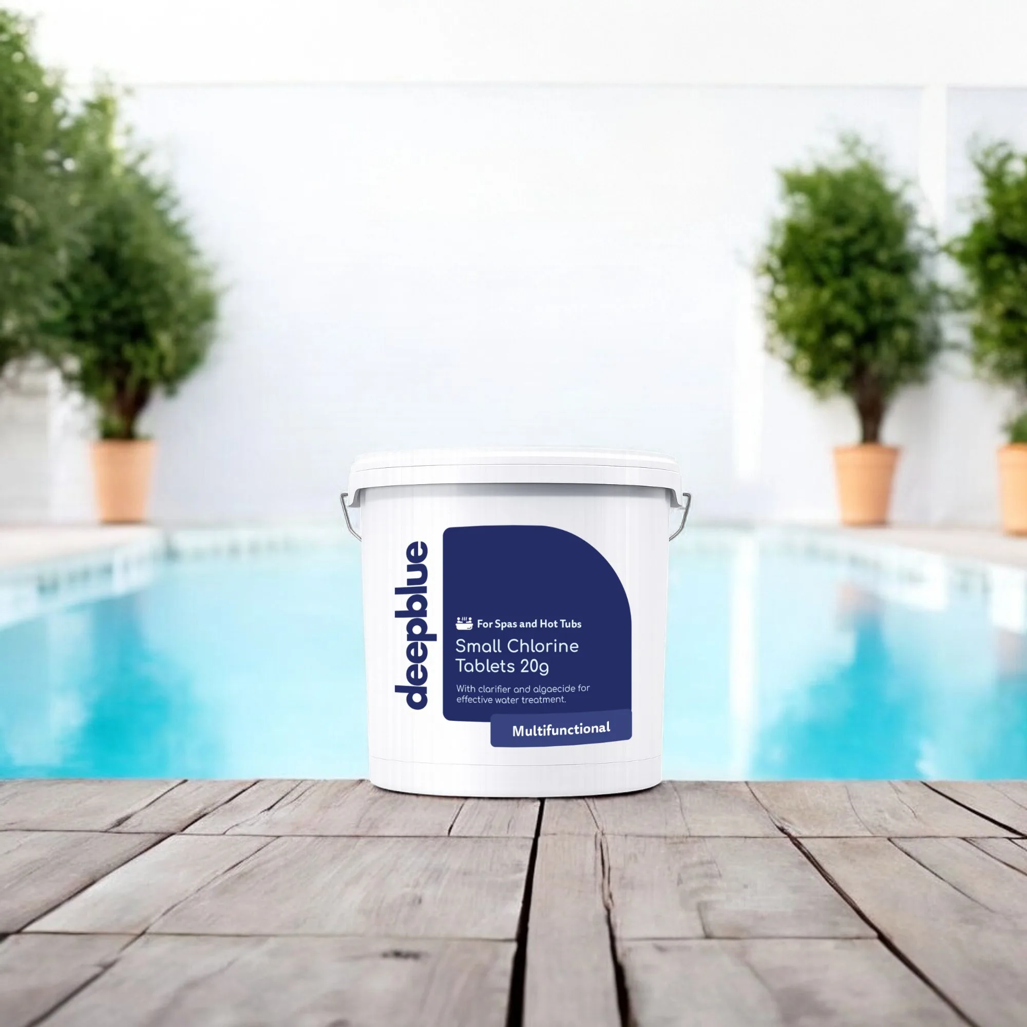 Deep Blue Pro - Multifunctional Mini 20g hot tub Chlorine Tablets 2.5kg spa hottub Long lasting stabilised clarifier algae inhibitor - Image 3