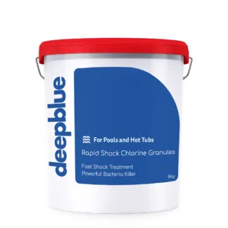 Deep Blue Rapid Shock Chlorine Granules, fast acting and ideal for hot tubs and spas - 1Kg