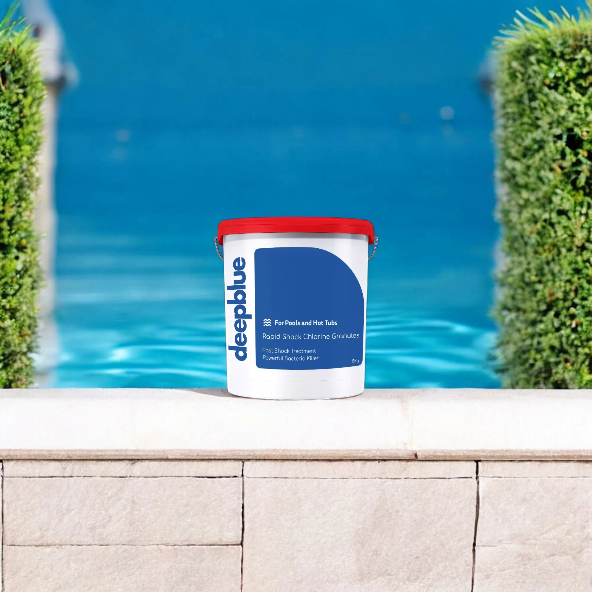 Deep Blue Rapid Shock Chlorine Granules, fast acting and ideal for hot tubs and spas - 1Kg - Image 2