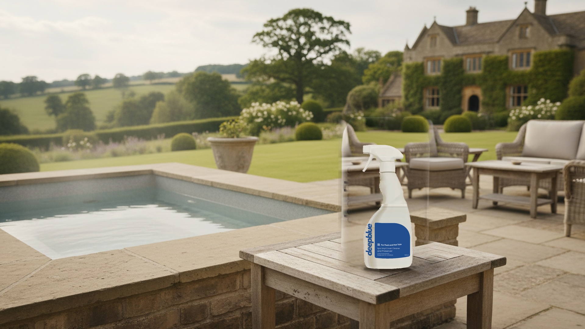 Deep Blue Spa Cover Cleaner and Preserver Spray for Vinyl Covers - 500ml - Image 3