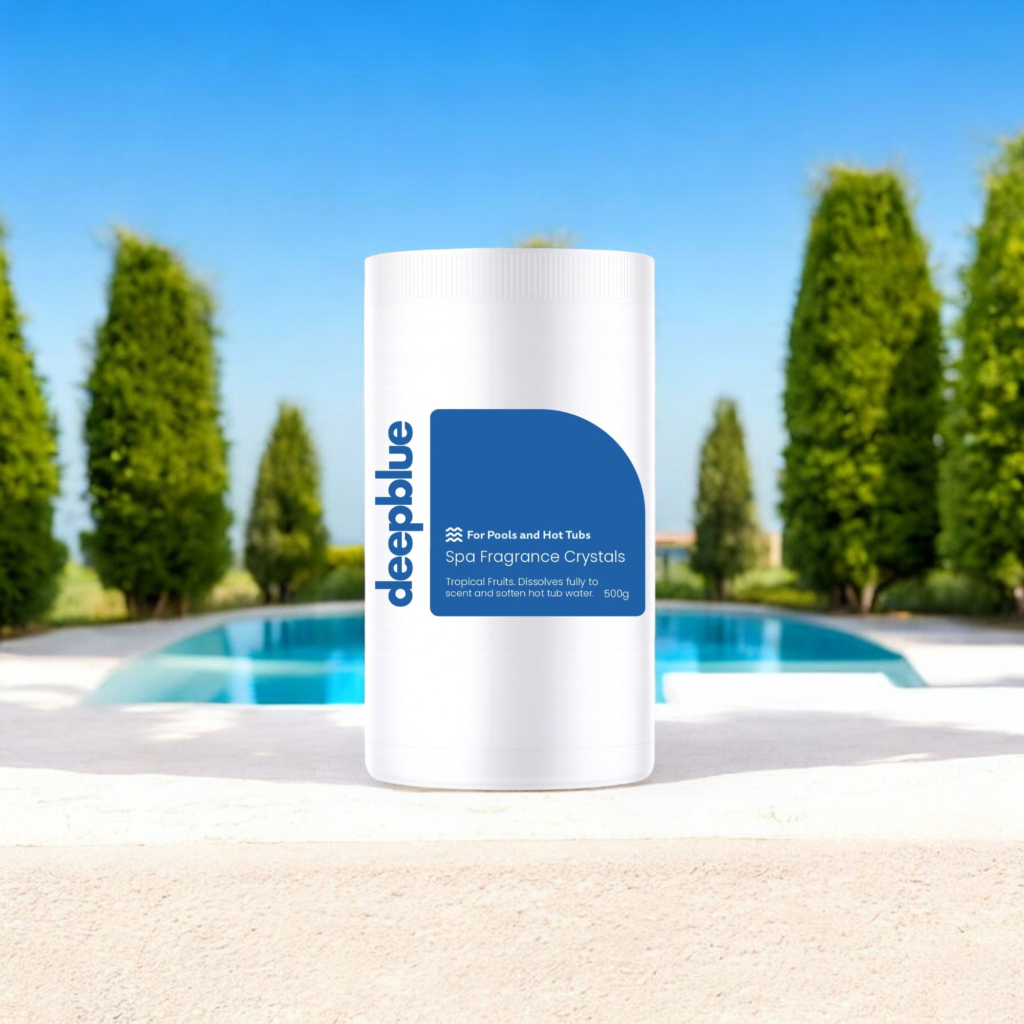 Deep Blue Tropical Fruit Fragrance Crystals for Spas - 4 Kits - Image 2