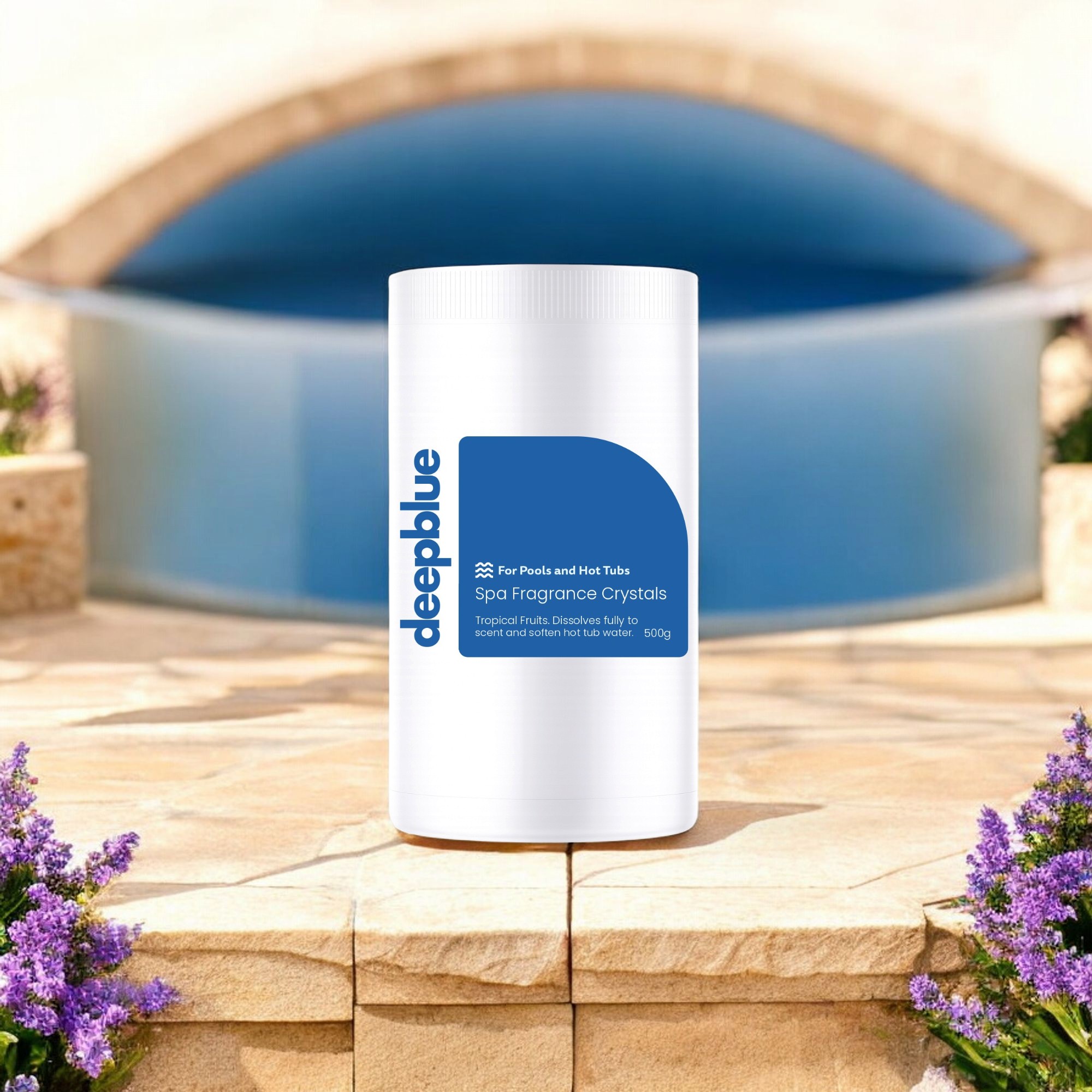 Deep Blue Tropical Fruit Fragrance Crystals for Spas - 1 Kit - Image 3