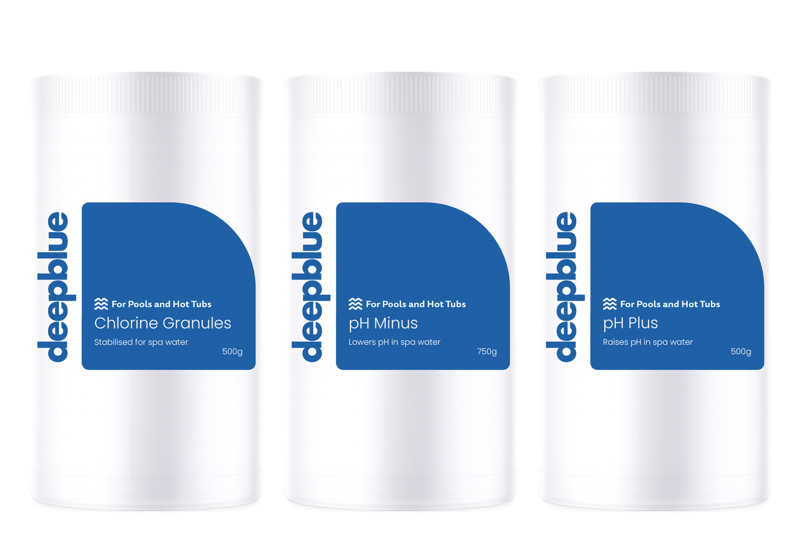 Deep Blue Premium Chlorine Starter Kit for Spas - 4 Kits