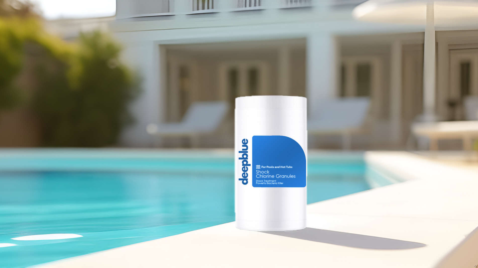 Deep Blue Shock Chlorine Granules ideal for spas and hot tubs - 1Kg - Image 2