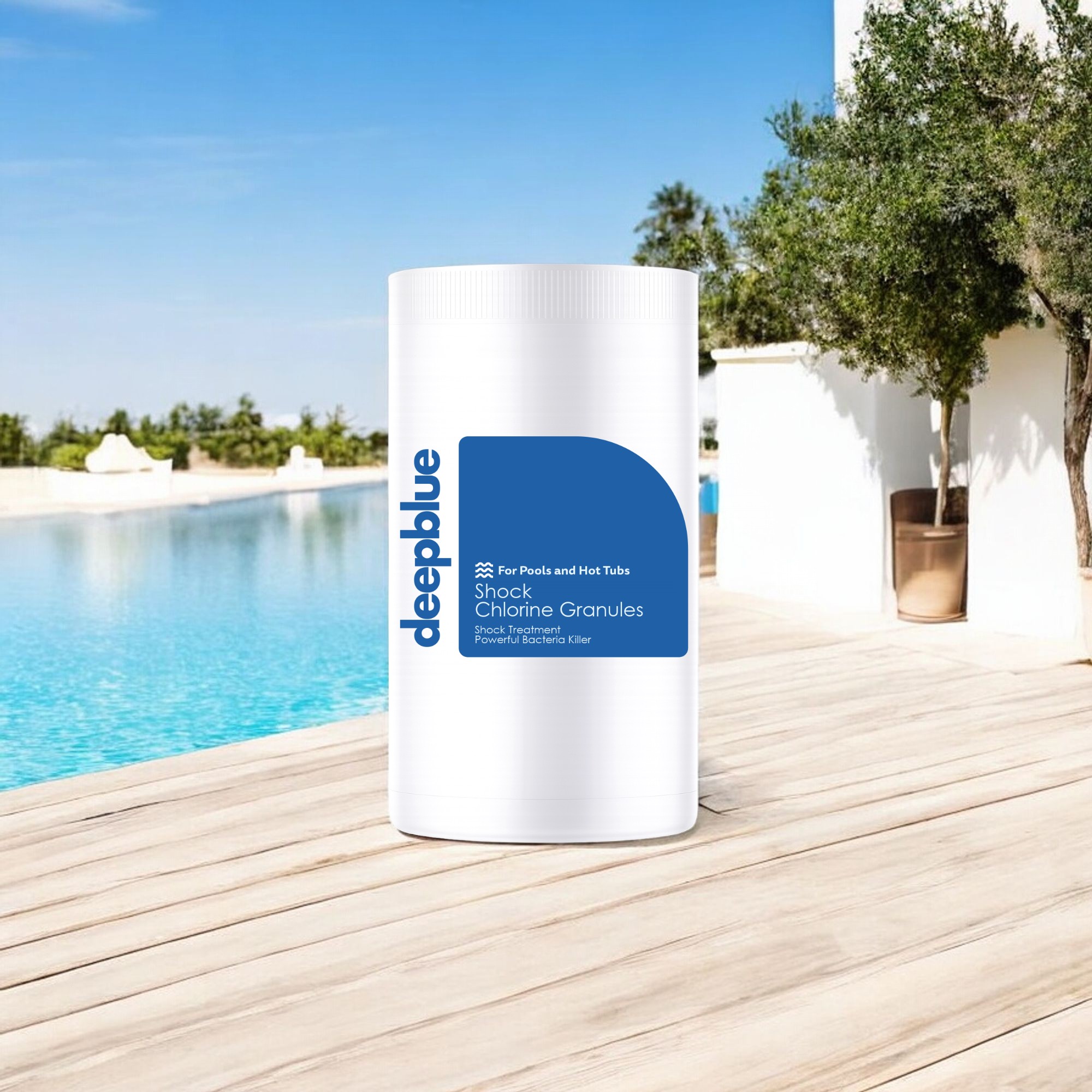 Deep Blue Pro Shock Chlorine Granules for hot tubs, spas and swimming pools 1Kg - Image 6